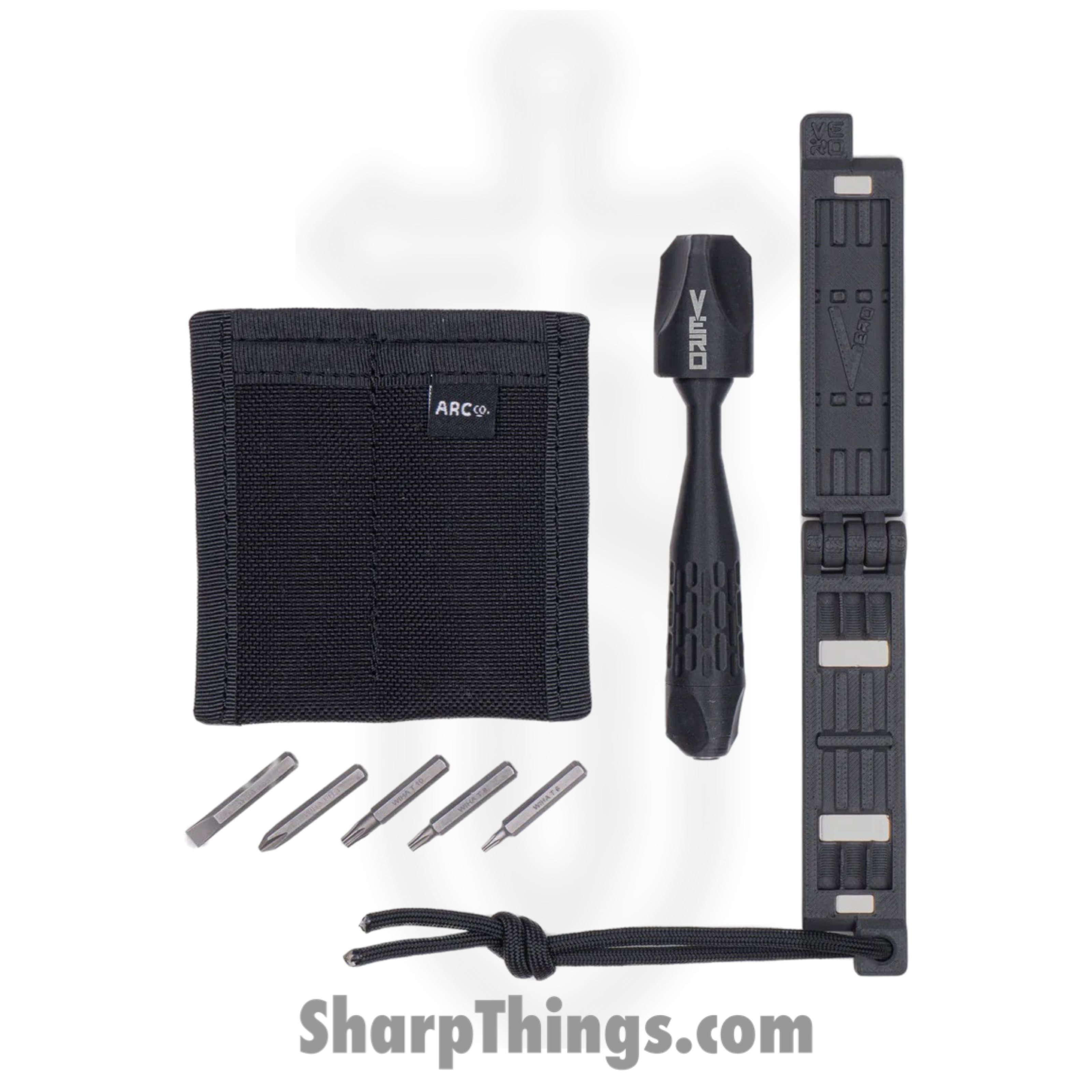 Vero Engineering - VE-VtxL-kit-blk - Vortex Lite Kit - Driver Bit Holder Case - 3D Printed Carbon Fiber Infused Thermo-Plastic - Black
