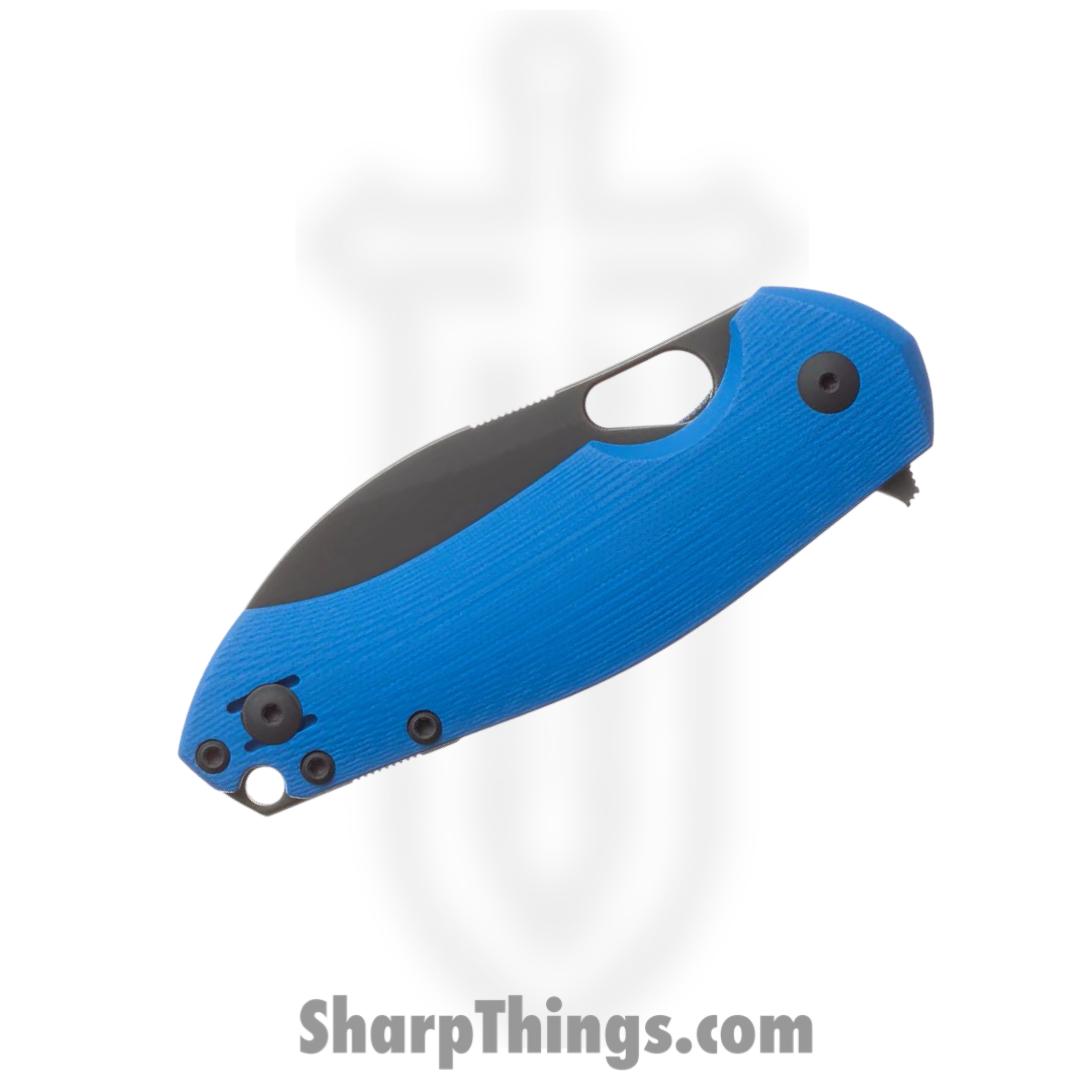 GiantMouse - BIBLIO-XL-BLUE-G10 - Biblio XL - Folding Knife - Vanadis Coated Sheepsfoot - G10 - Blue - Image 4
