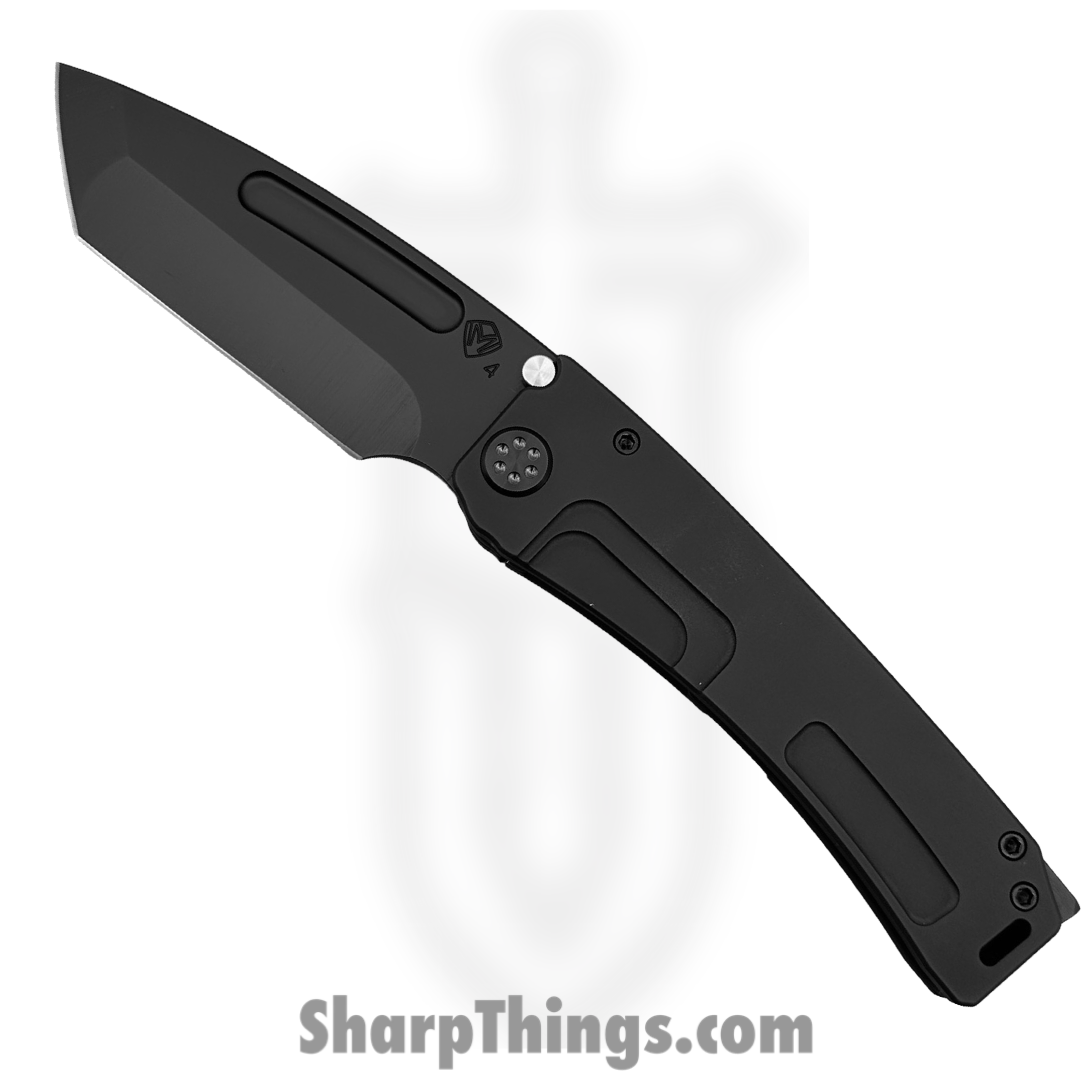 Medford Knife and Tool - 091924C - Marauder-H - Folding Knife - S45VN Coated Tanto - Titanium - Black