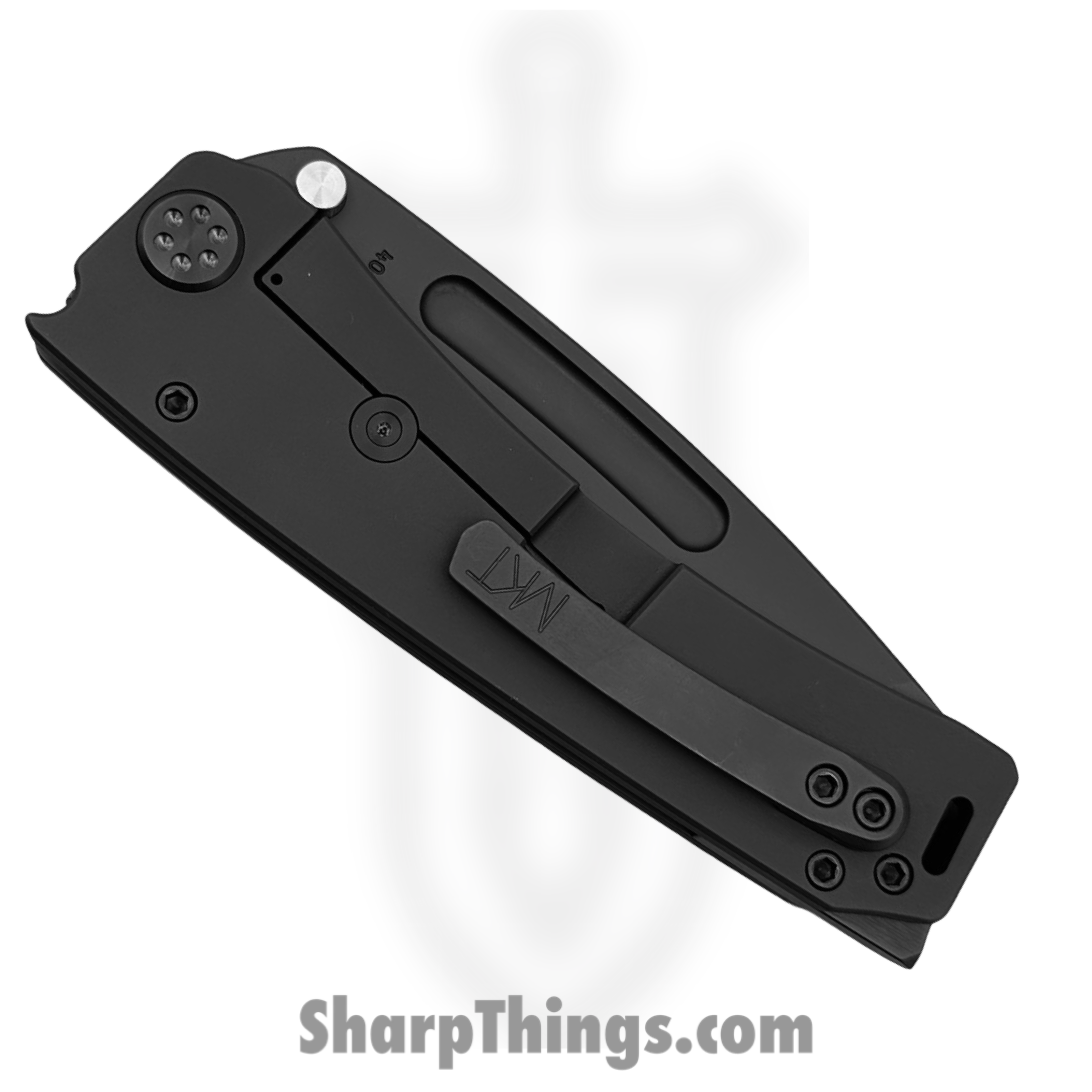 Medford Knife and Tool - 091924C - Marauder-H - Folding Knife - S45VN Coated Tanto - Titanium - Black - Image 4