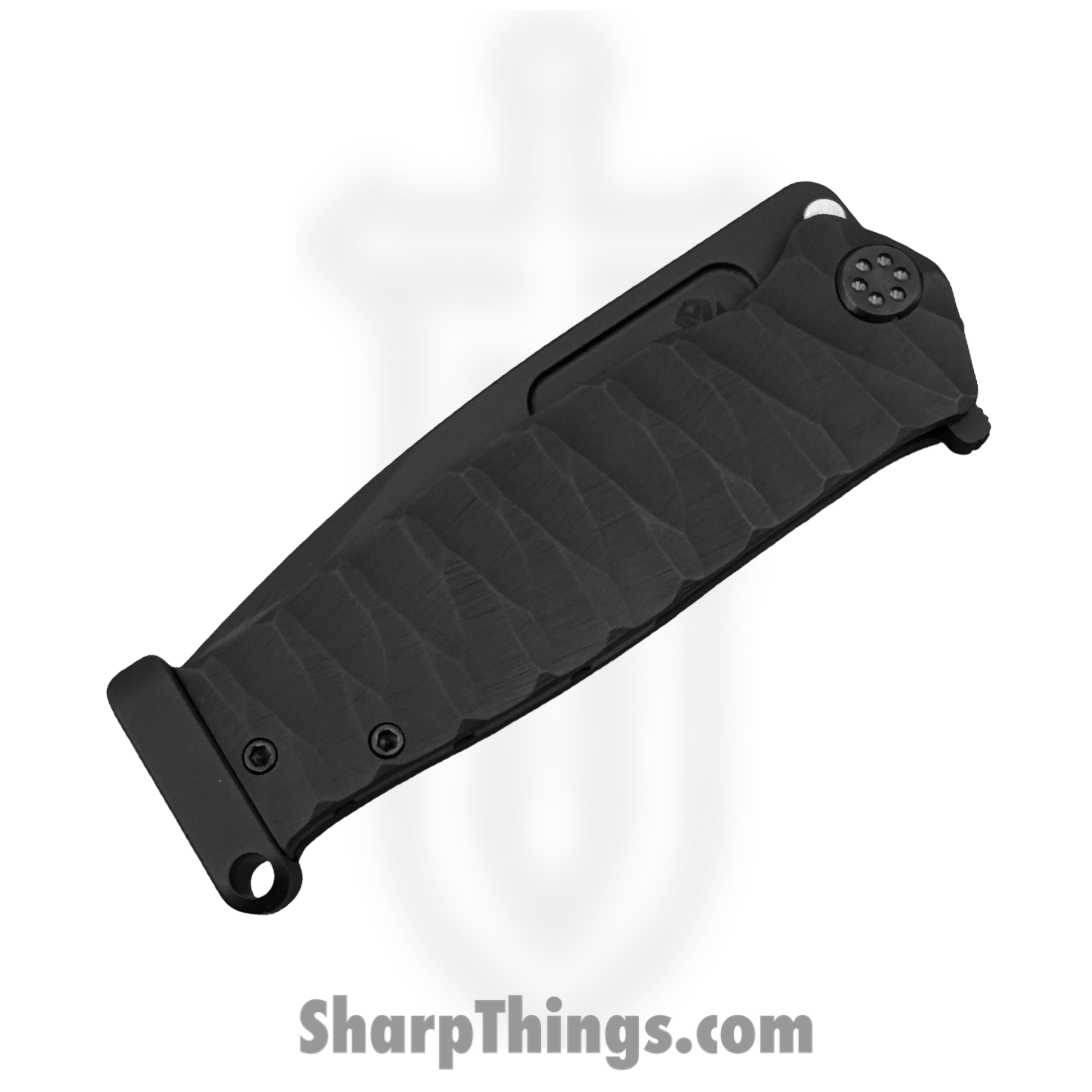 Medford Knife and Tool - 091924J - USMC FF - Folding Knife - S45VN Coated Drop Point - Titanium "Predator" - Black - Image 3