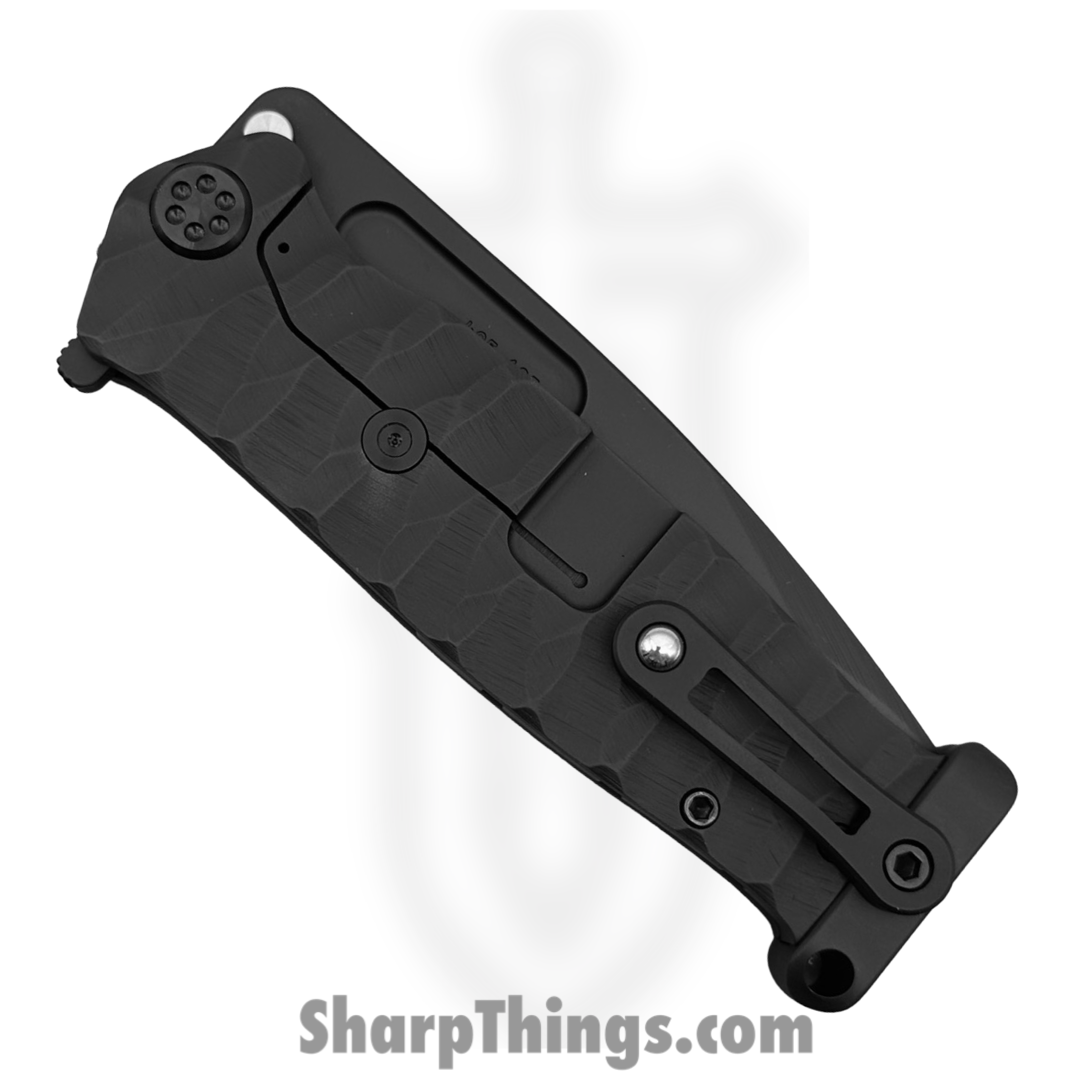 Medford Knife and Tool - 091924J - USMC FF - Folding Knife - S45VN Coated Drop Point - Titanium "Predator" - Black - Image 4