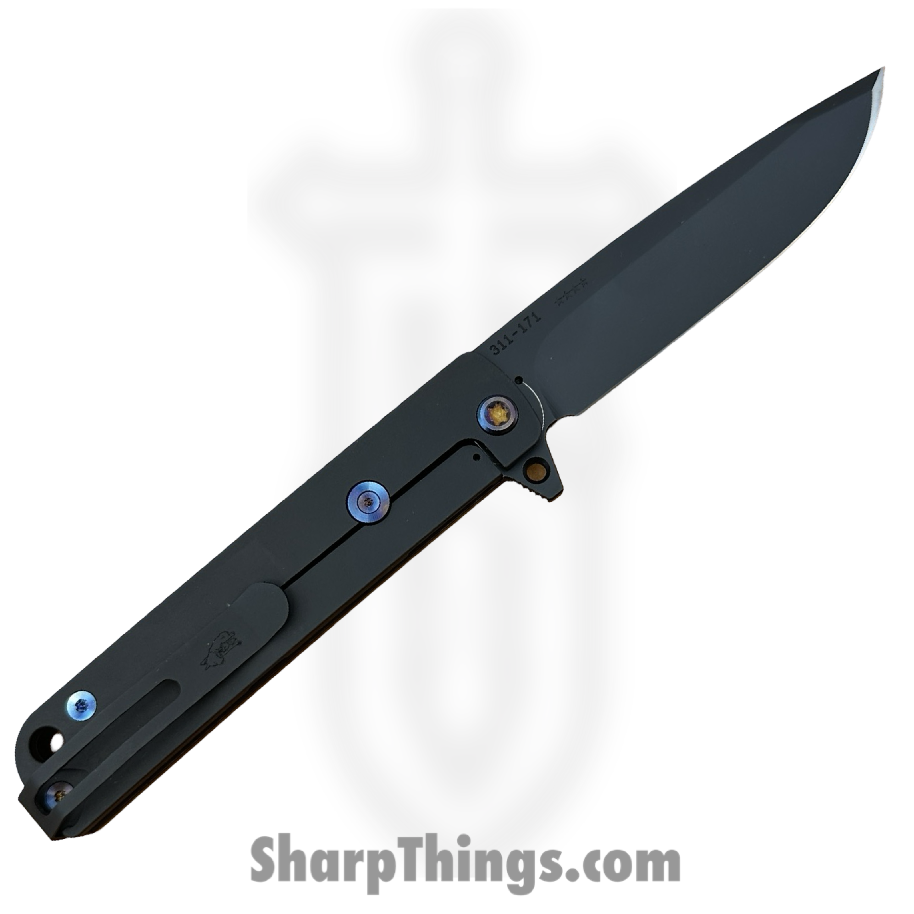 Medford Knife and Tool - 091924O - M-48 - Folding Knife - S45VN Coated Drop Point - Titanium - Red - Image 2