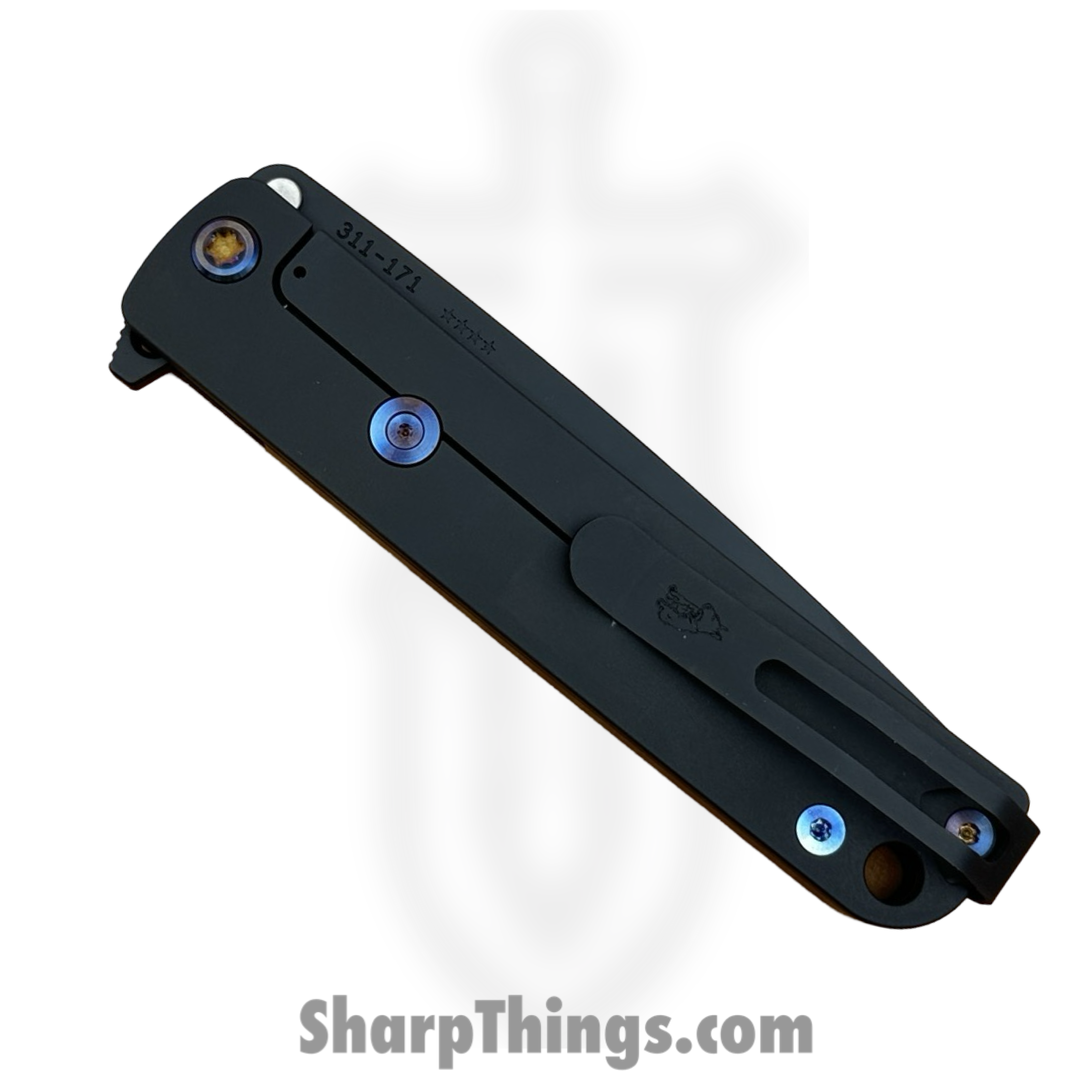 Medford Knife and Tool - 091924O - M-48 - Folding Knife - S45VN Coated Drop Point - Titanium - Red - Image 4