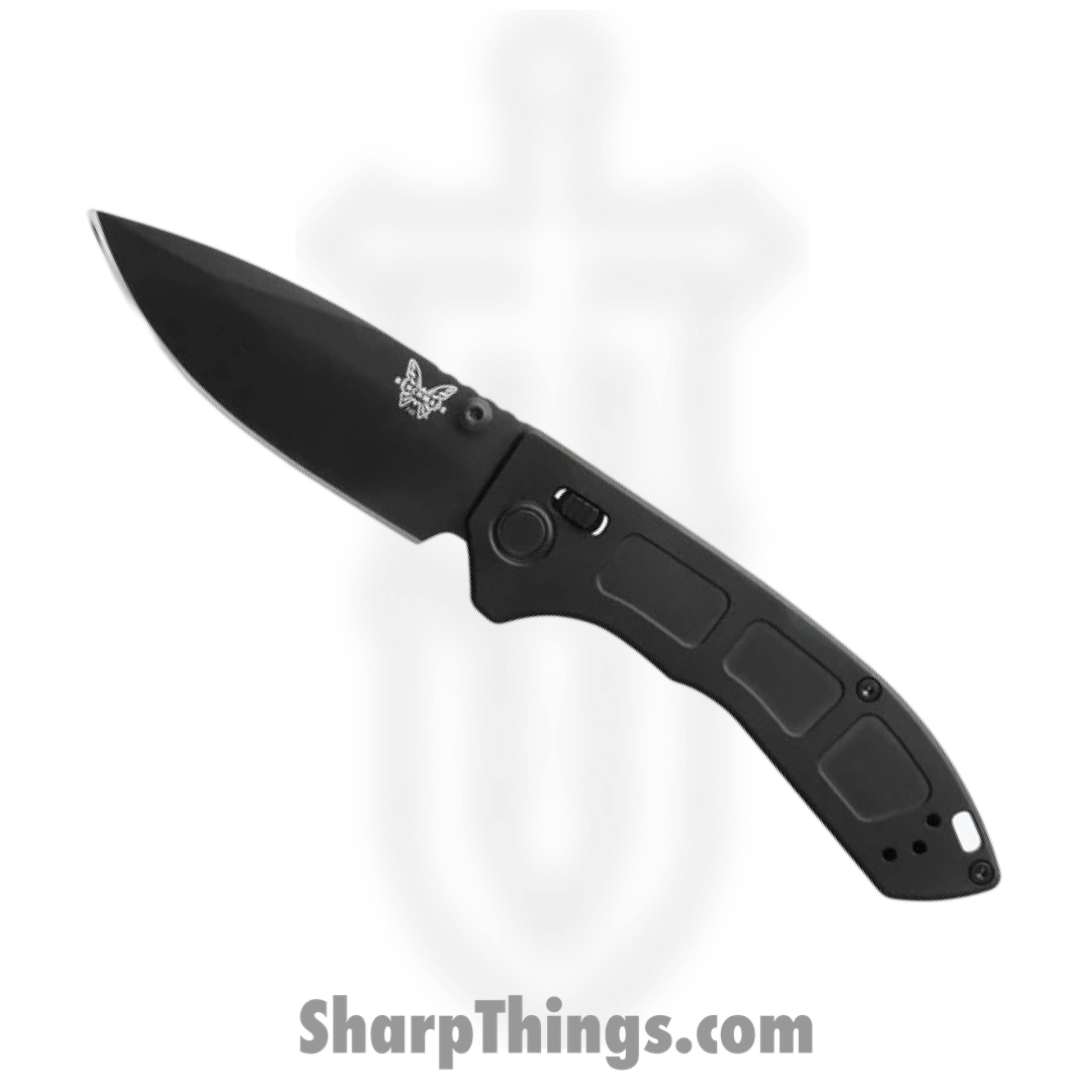 Benchmade - 743BK-01 - Mini Narrows - Folding Knife - 20CV DLC Drop Point - Titanium - Black