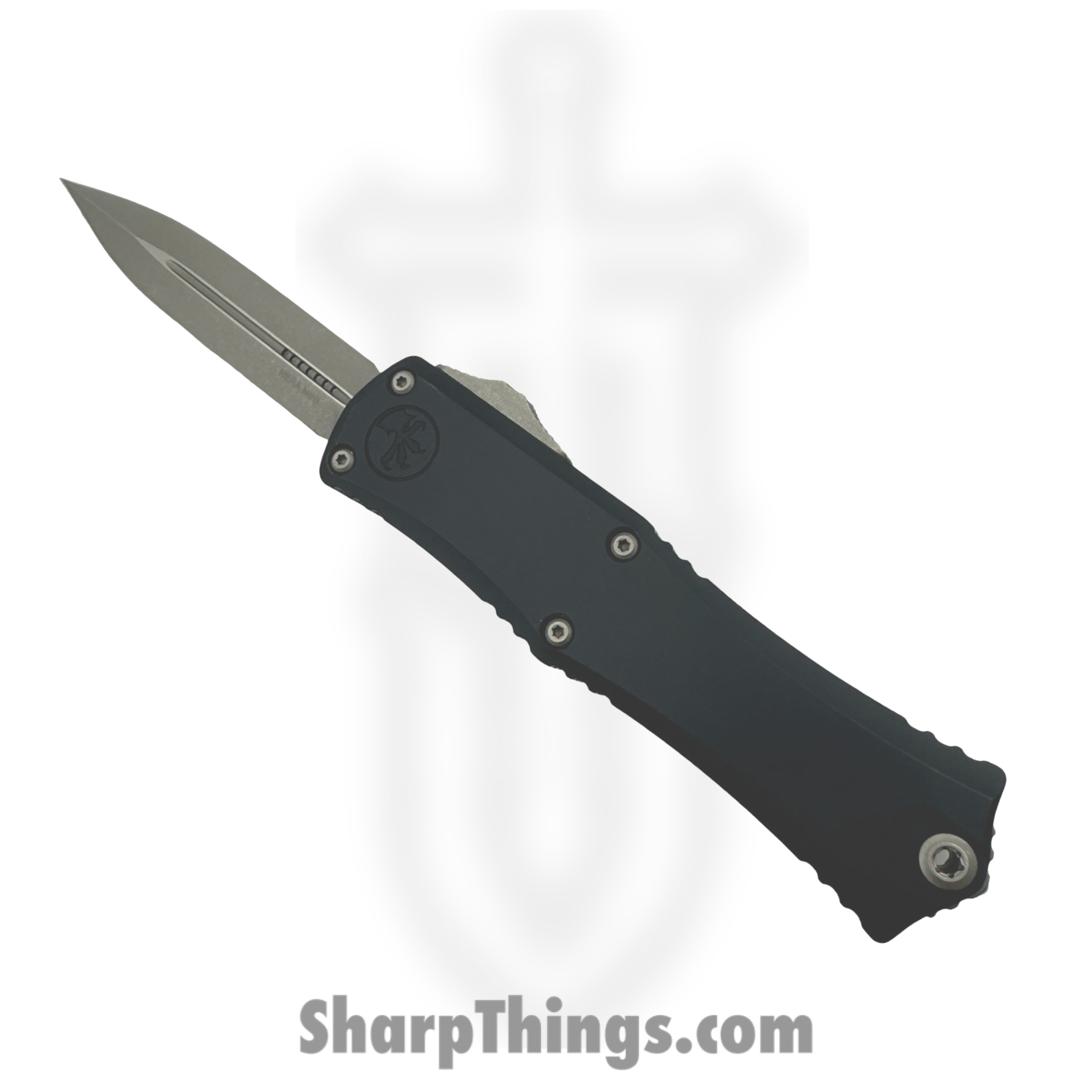 Microtech - 1702M-10AP - Hera II Mini - OTF Auto - M390MK Apocalyptic Dagger - 6061-T6 Aluminum - Black