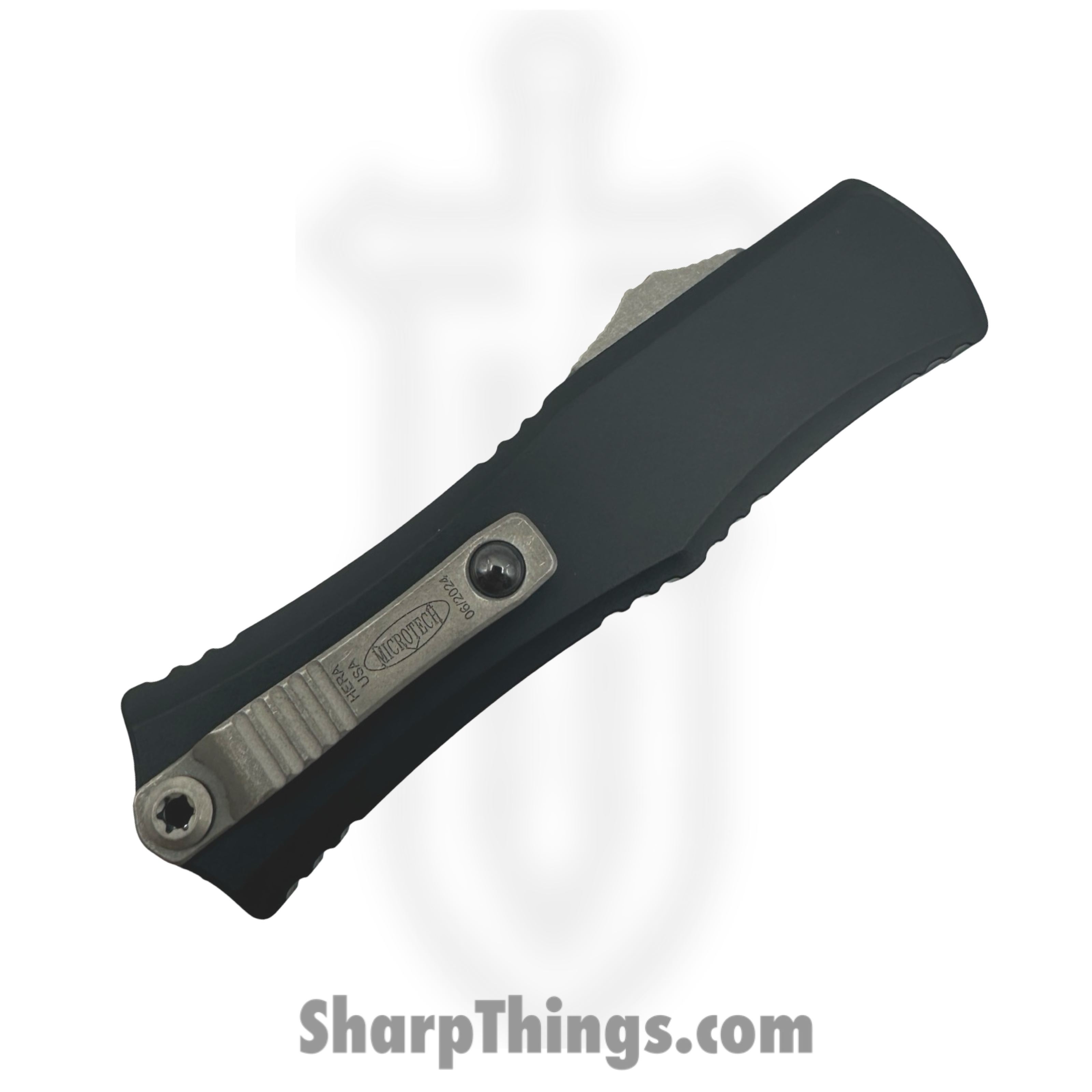 Microtech - 1702M-10AP - Hera II Mini - OTF Auto - M390MK Apocalyptic Dagger - 6061-T6 Aluminum - Black - Image 4