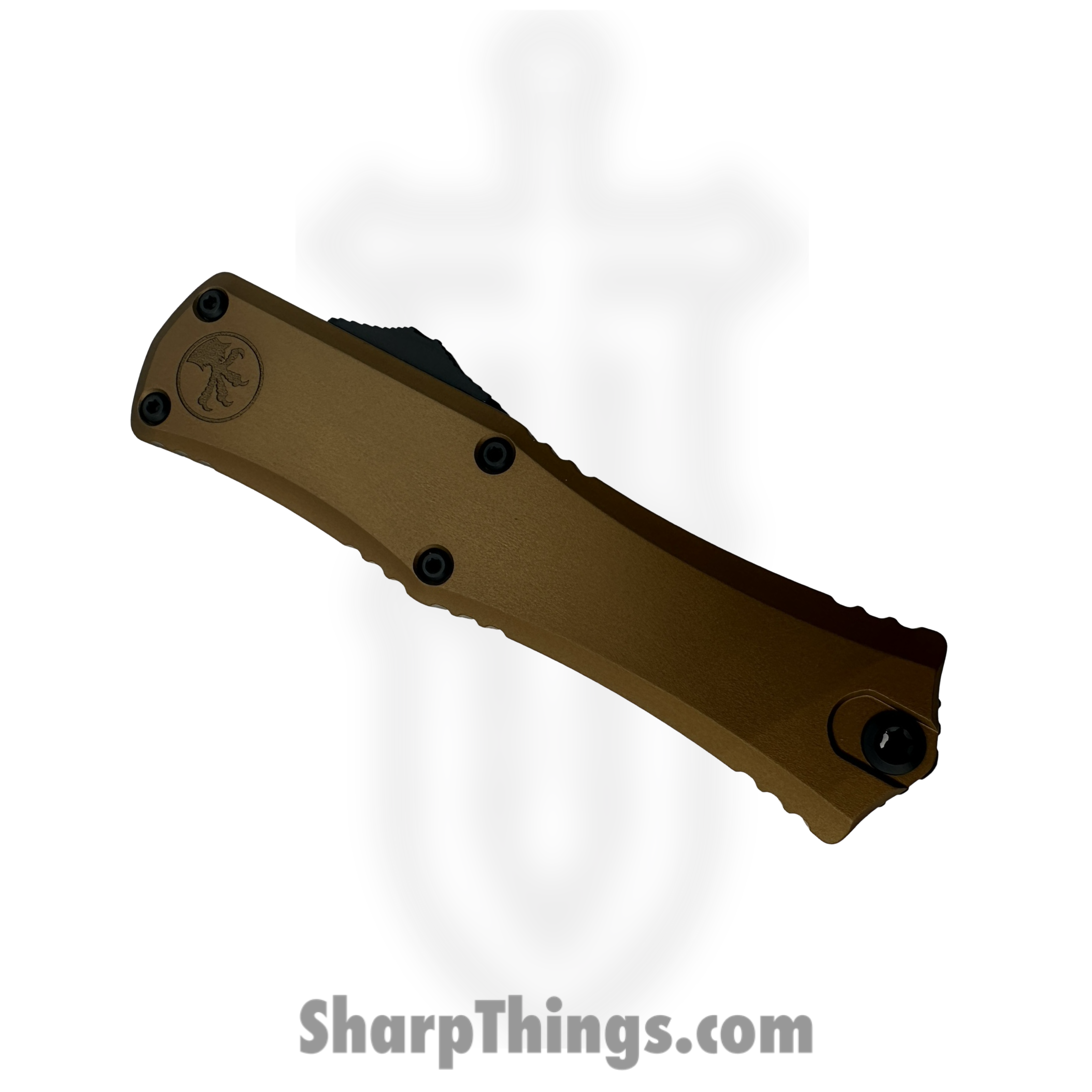 Microtech - 1703M-1TA - Hera II Mini - OTF Auto - M390MK Two Tone Drop Point - 6061-T6 Aluminum - Tan - Image 3