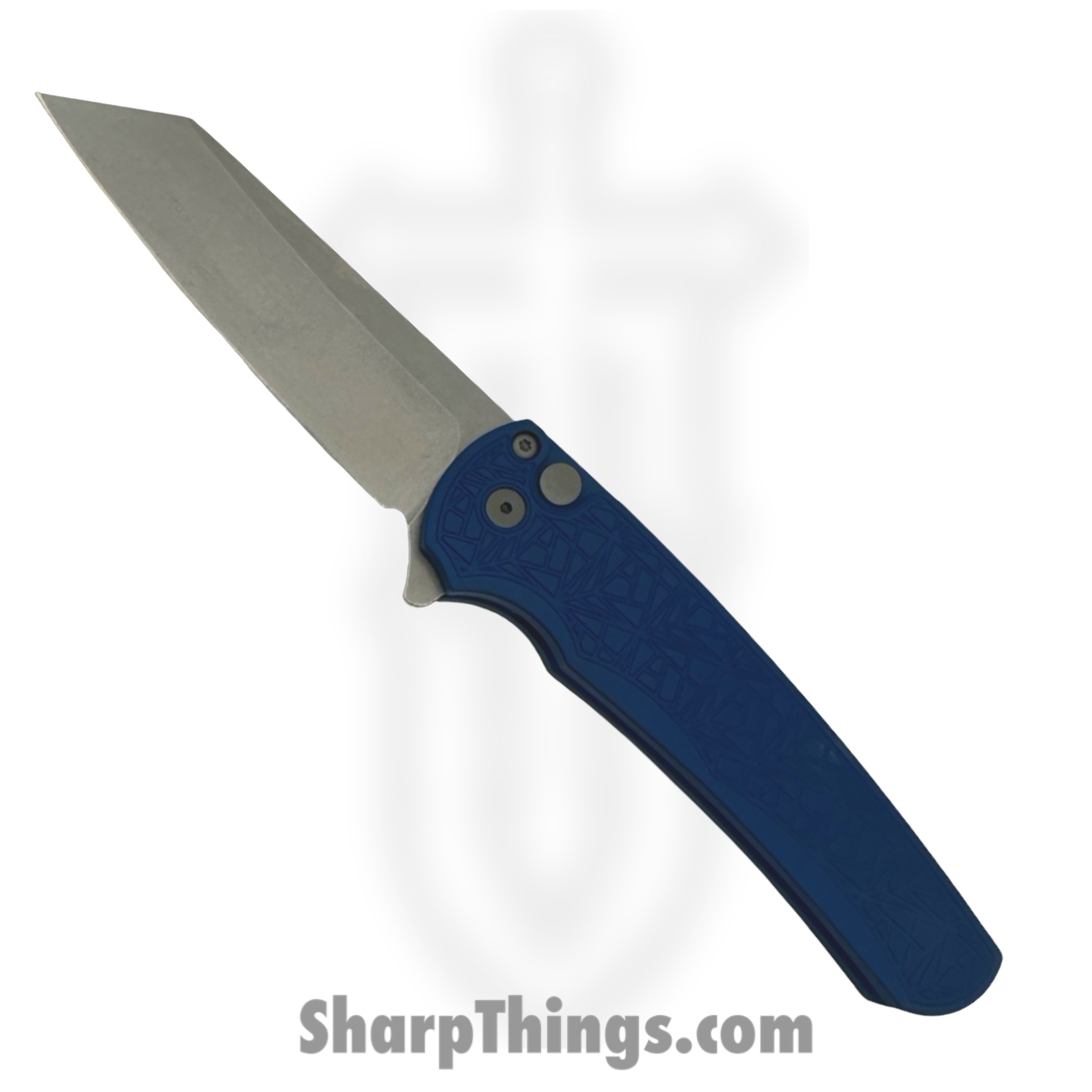 ProTech - 5405-BLUE NEXUS - Malibu Nexus - Folding Knife - CPM MagnaCut Stonewash Reverse Tanto - Aluminum - Blue