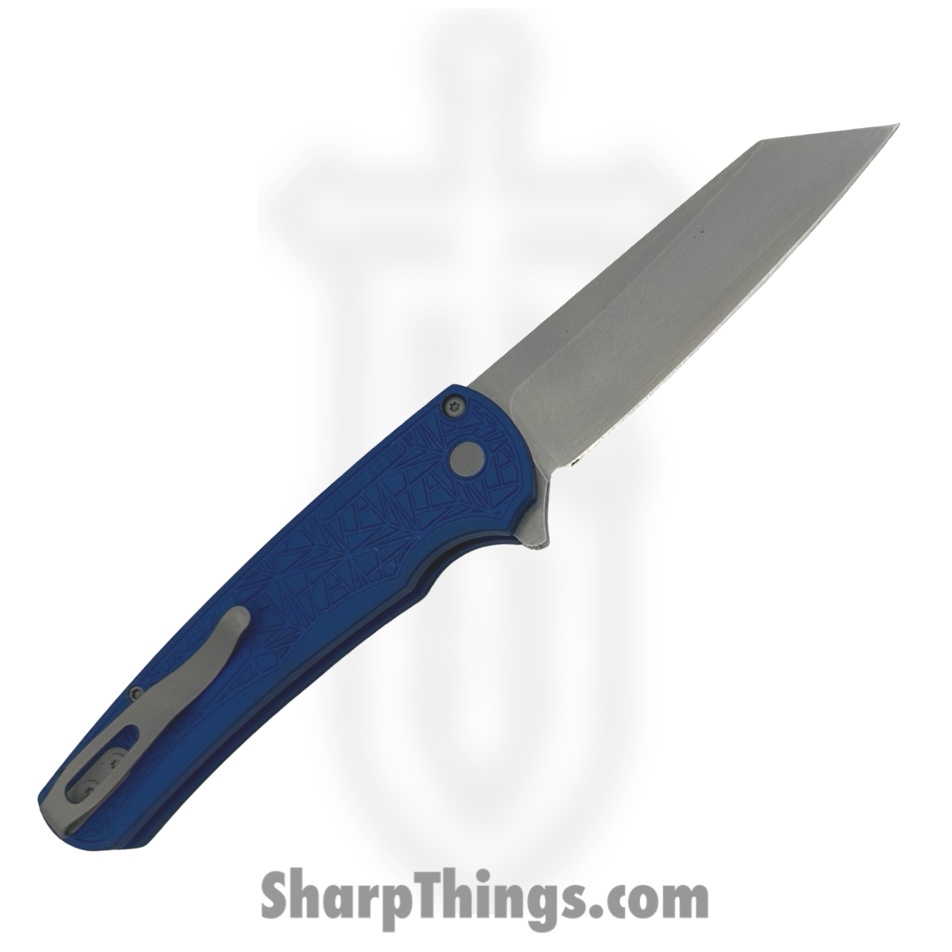 ProTech - 5405-BLUE NEXUS - Malibu Nexus - Folding Knife - CPM MagnaCut Stonewash Reverse Tanto - Aluminum - Blue - Image 2