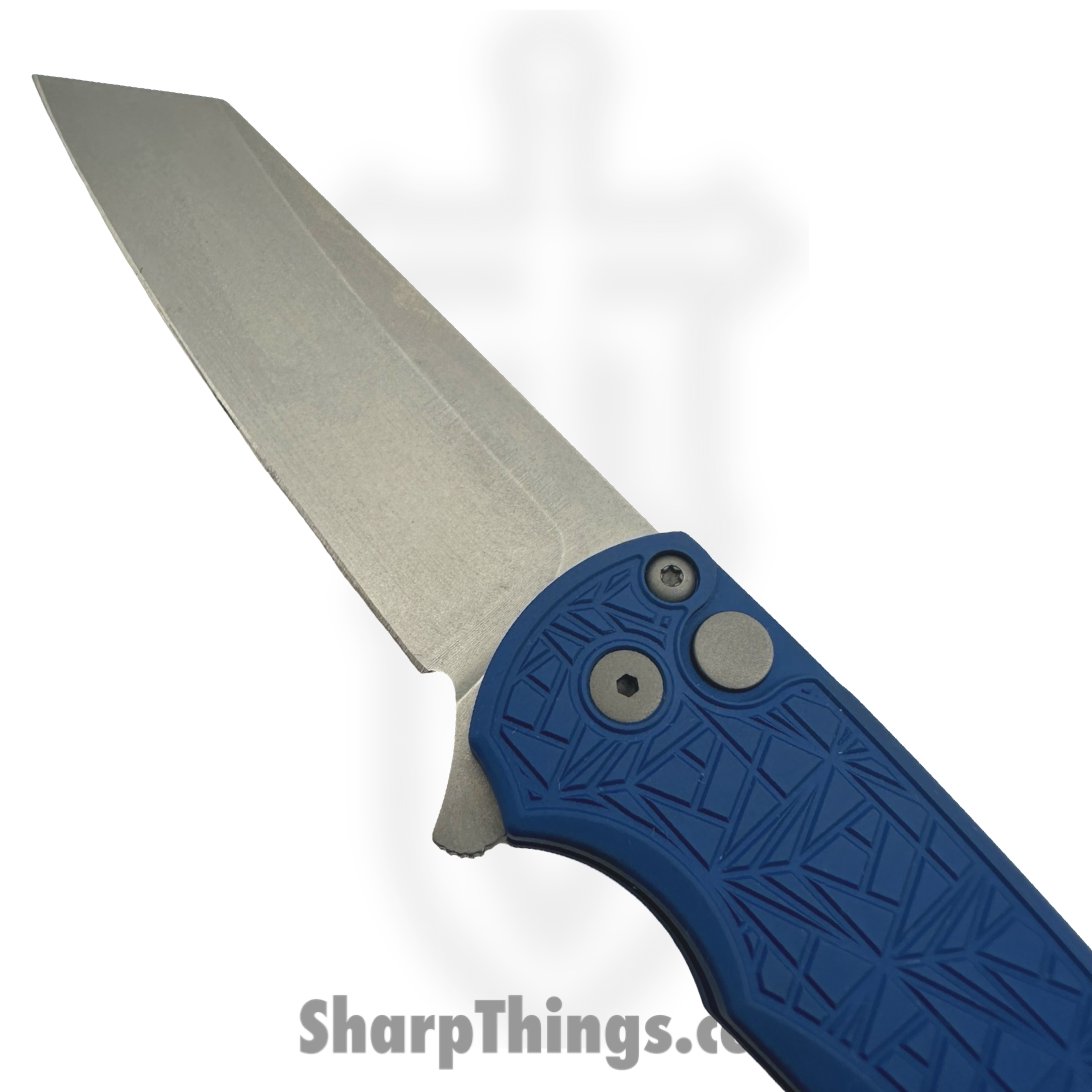 ProTech - 5405-BLUE NEXUS - Malibu Nexus - Folding Knife - CPM MagnaCut Stonewash Reverse Tanto - Aluminum - Blue - Image 5