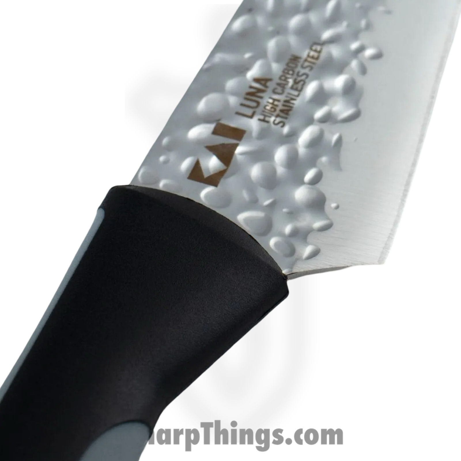 Kai - AB7061 - Luna Multi-Utility with Sheath - Fixed Blade Knife - 1.4116 Stainless Hammered Clip Point - Polypropylene - Black Gray - Image 3