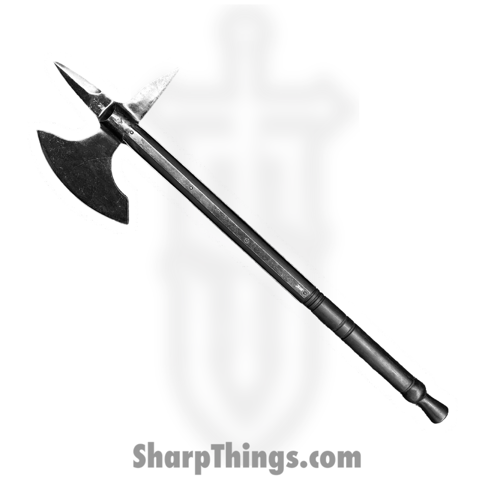 Battlecry - BAT601005 - Orleans Battle Axe - Fixed Blade Knife - 1065 HC Coated - Synthetic - Black - Image 2