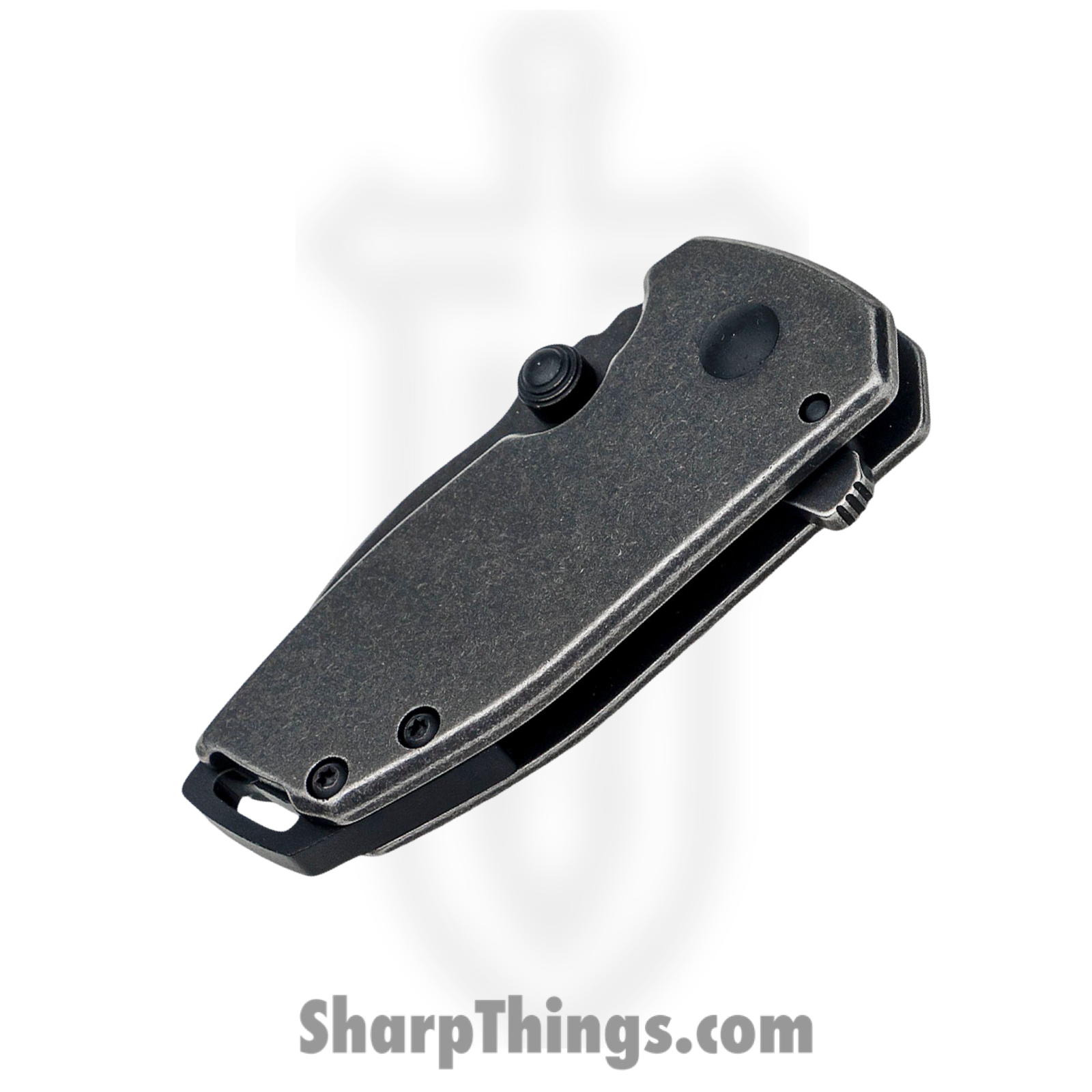 CRKT - CR2485K - Squid Compact - Assisted Open Knife - 8Cr13MoV Blackwash Spear Point - Stainless Steel - Black - Image 3