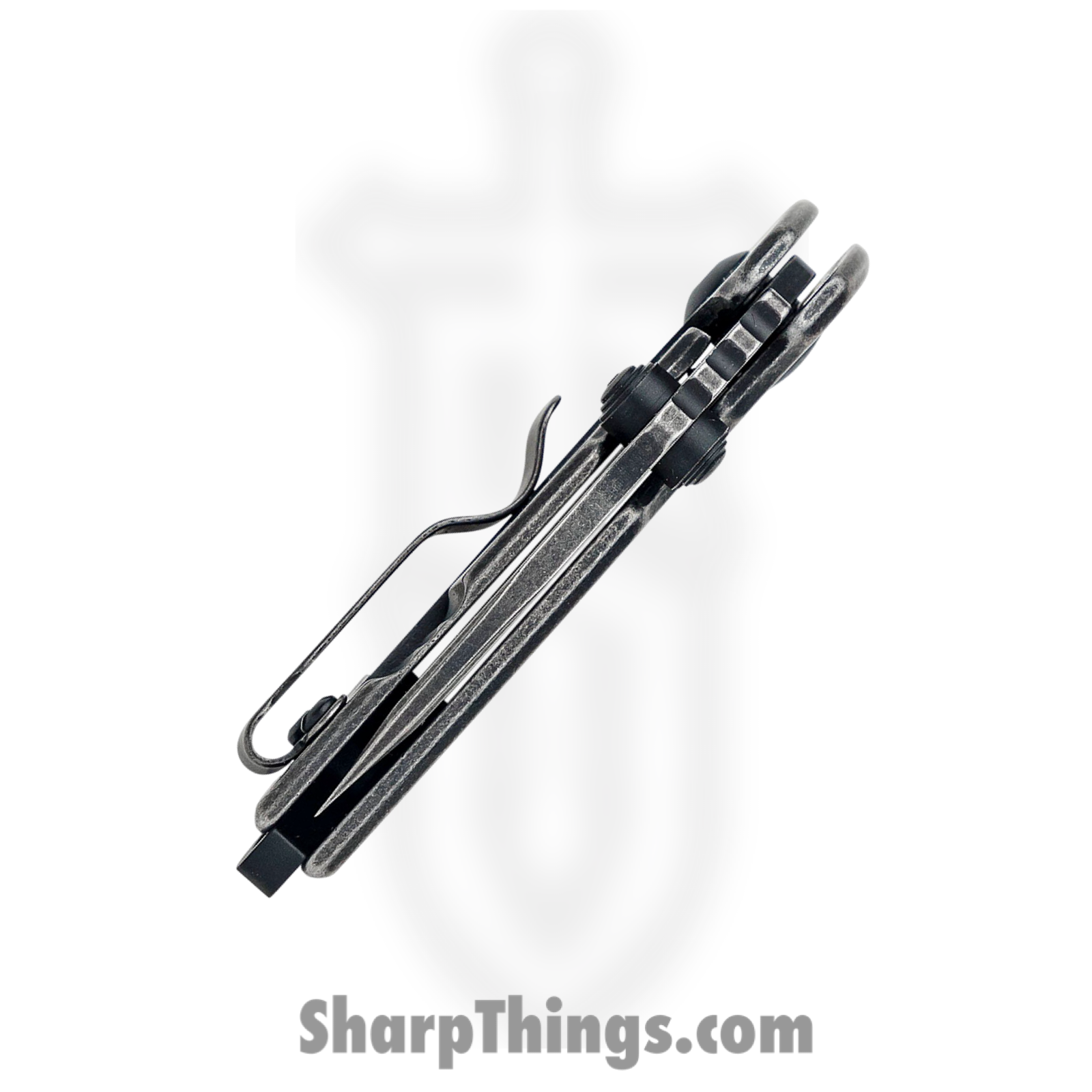 CRKT - CR2485K - Squid Compact - Assisted Open Knife - 8Cr13MoV Blackwash Spear Point - Stainless Steel - Black - Image 5