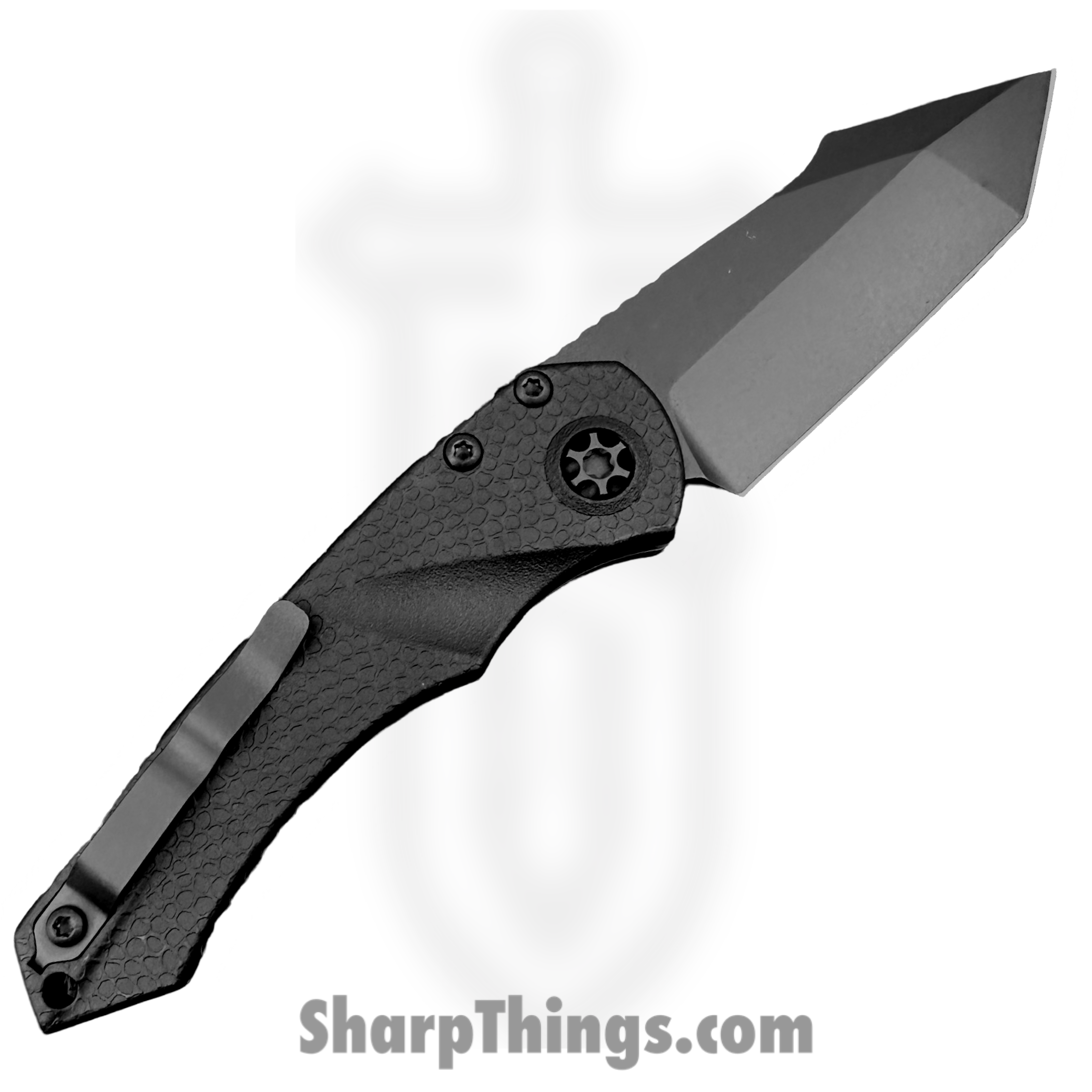 Heretic Knives - H055-4A-T - Mini Pariah Auto - Automatic Knife - CPM MagnaCut Coated Tanto - Polymer - Black - Image 2