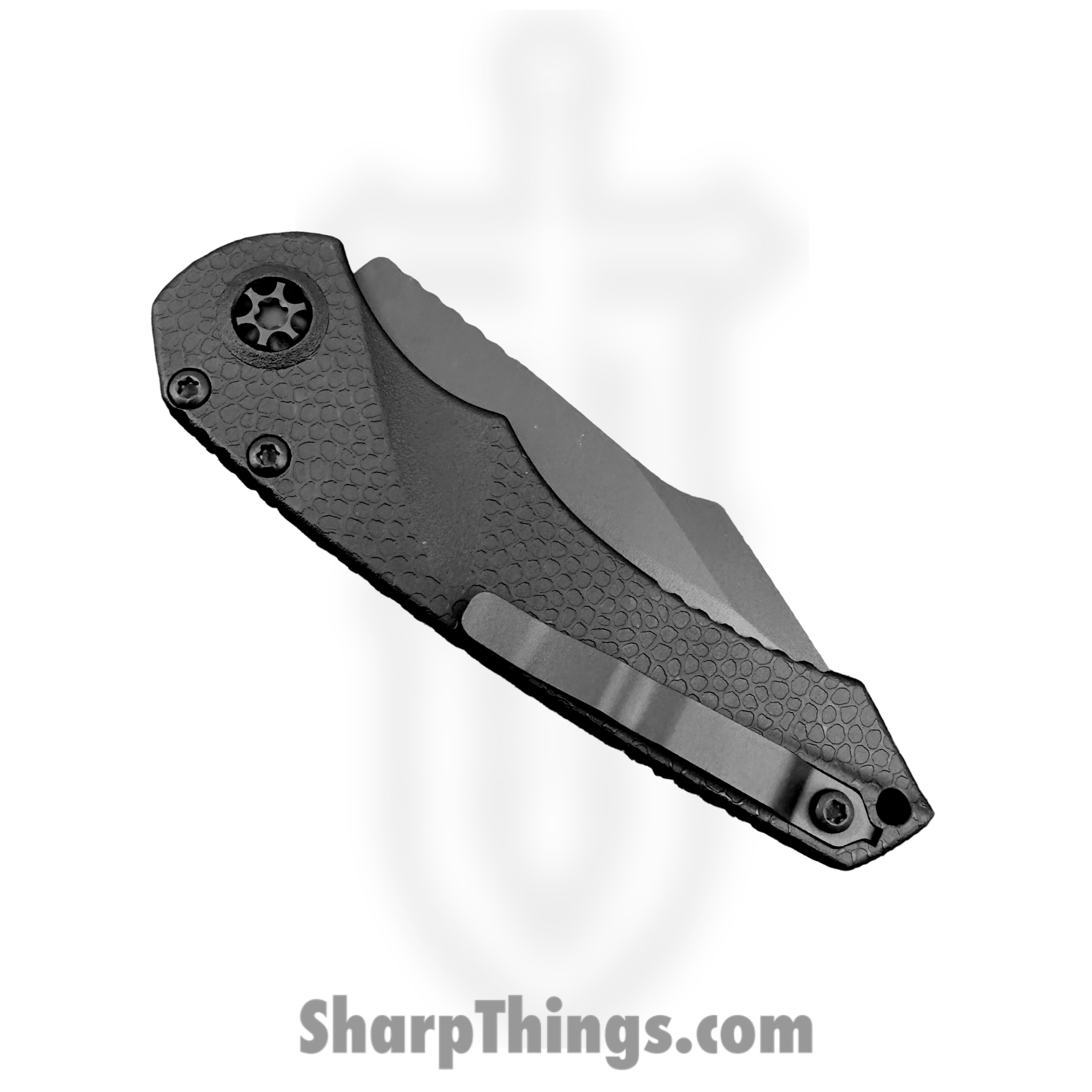 Heretic Knives - H055-4A-T - Mini Pariah Auto - Automatic Knife - CPM MagnaCut Coated Tanto - Polymer - Black - Image 4