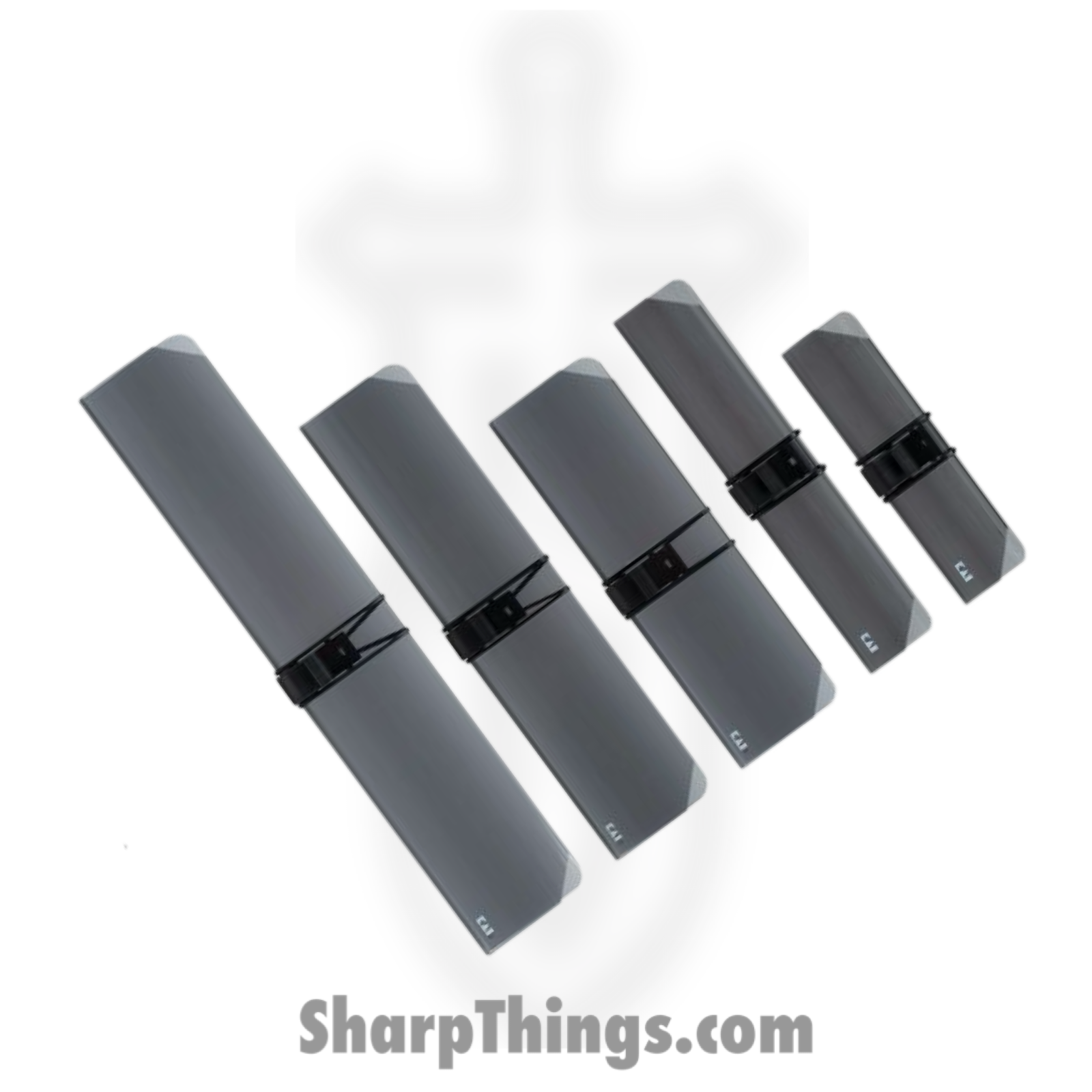 Kai - HTS0799 - Pro 7 Pc Set - Fixed Blade Knife - AUS-6 Hammered Multi - POM - Black - Image 4