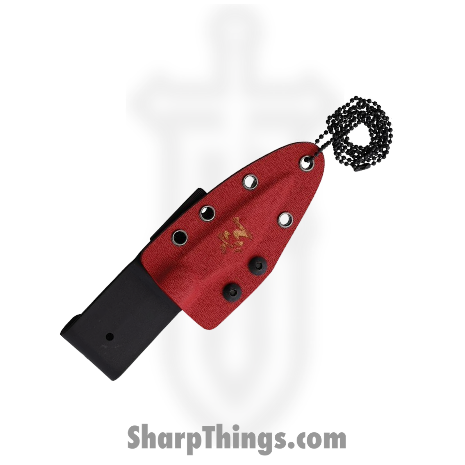 Kensei Knives - KE010 - Kiridashi - Fixed Blade Knife - 3Cr13 SS Stonewash Spear Point - G10 - Black Red - Image 2
