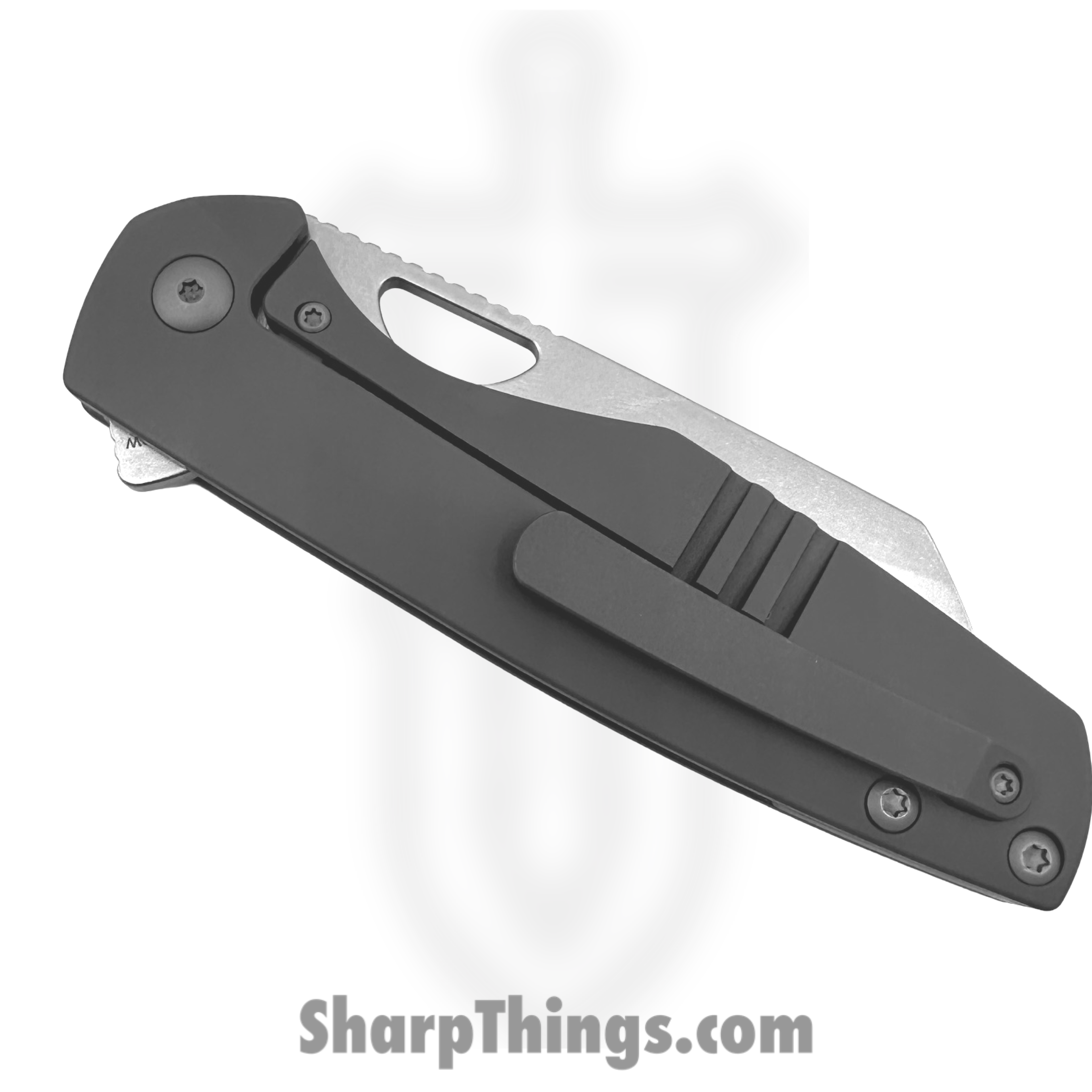 Kizer Cutlery - KI3628A1 - Sparrow - Folding Knife - S35VN Stonewash Sheepsfoot - Titanium - Stonewash - Image 3