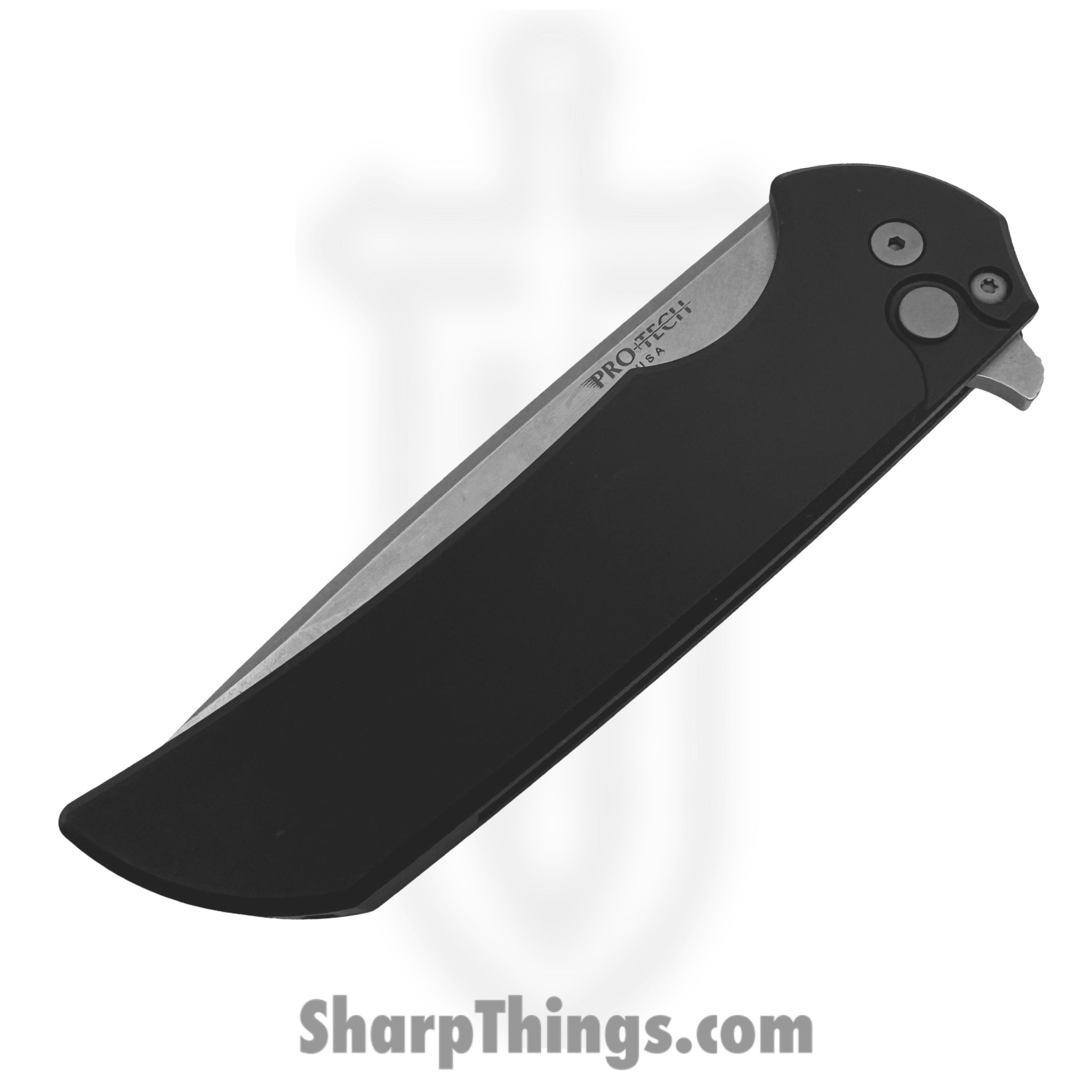 ProTech - MX101 - Mordax - Folding Knife - CPM MagnaCut Stonewash Drop Point - Aluminum - Black - Image 3