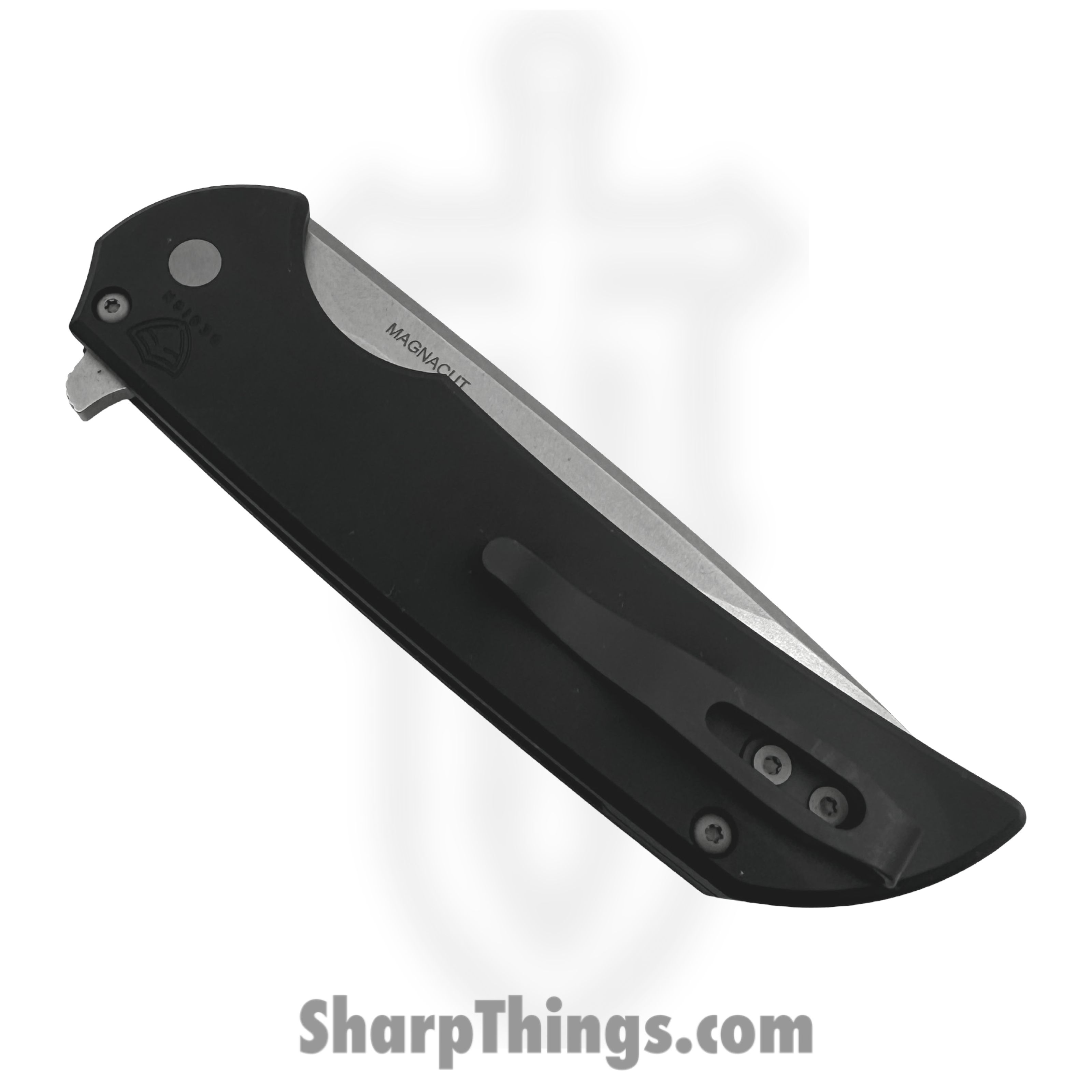 ProTech - MX101 - Mordax - Folding Knife - CPM MagnaCut Stonewash Drop Point - Aluminum - Black - Image 4