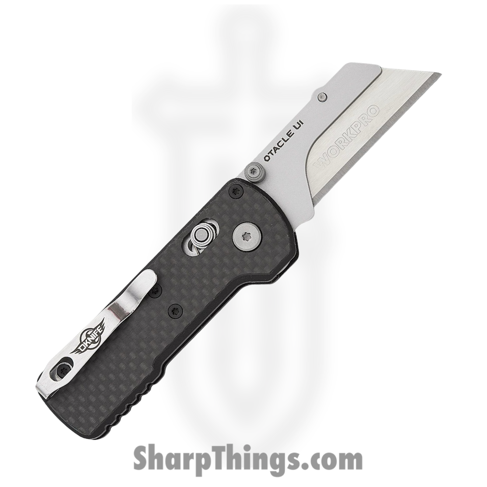 Olight - OLTOTACLEU1CFO - Otacle U1 - Folding Knife - SK5 HC Satin Razor - CF G10 - Black - Image 2