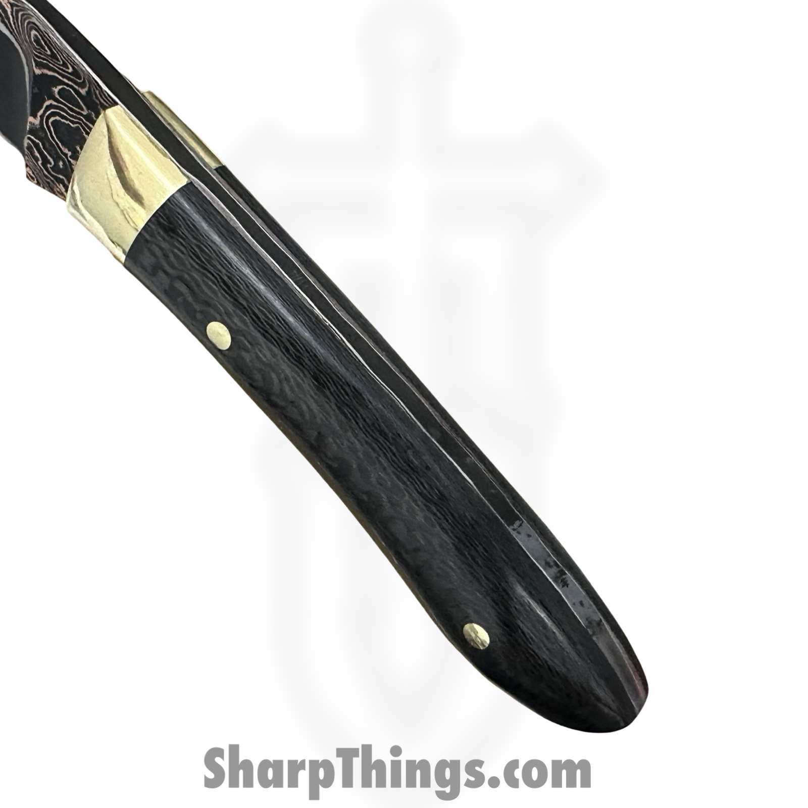 Royalty Rings Co. - RRC-Ere-01 - Erebus - Fixed Blade Knife - Baker Forge Damascus Damascus Drop Point - Carbon Fiber - Black - Image 6