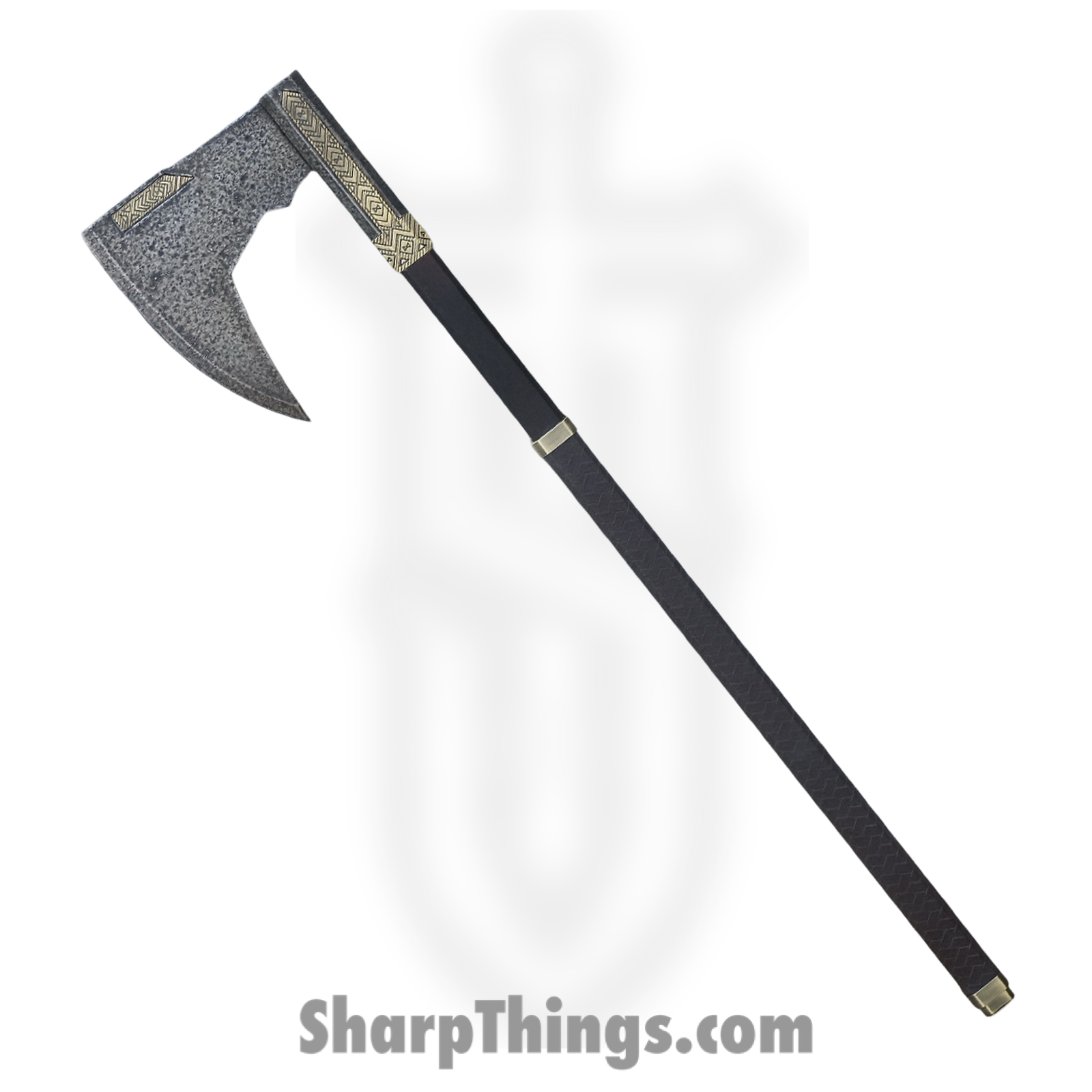 United Cutlery - UC2628 - LOTR Bearded Axe Of Gimli - Stainless Blasted - Stainless - Black