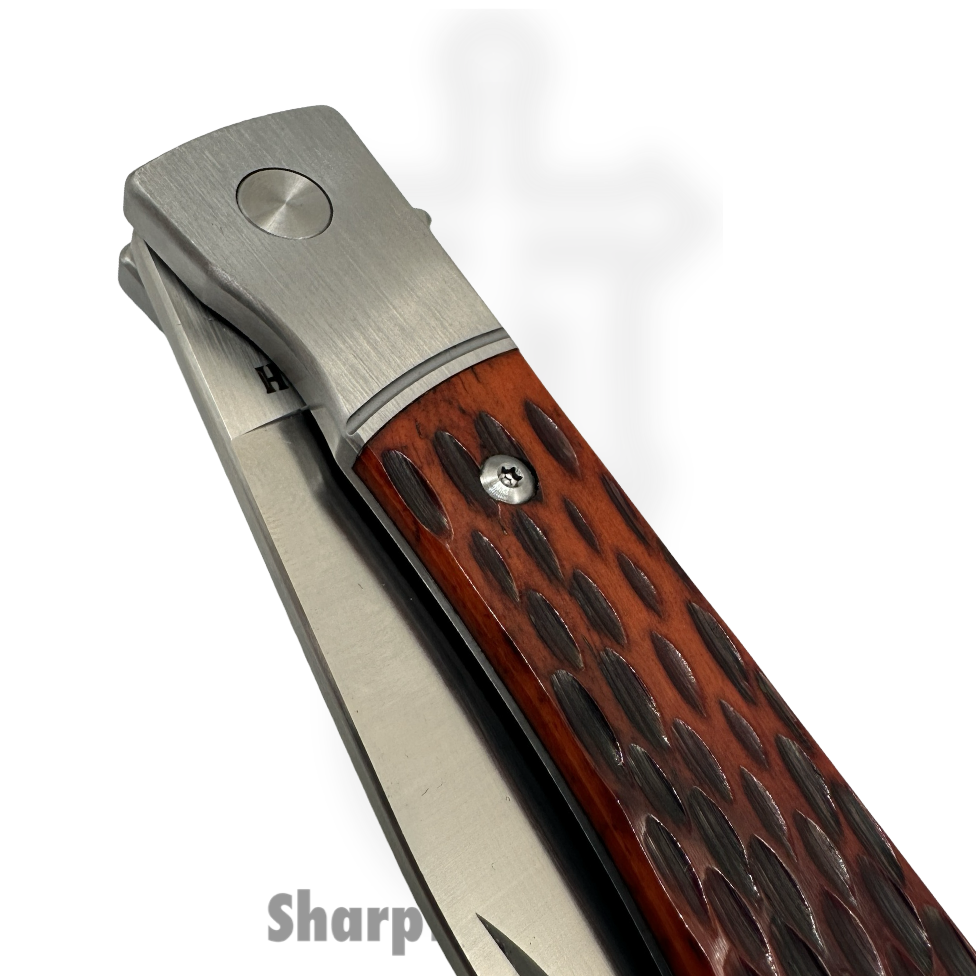 Finch Knife Co. - PL301 - Pipeline - Folding Knife - 154CM Satin Drop Point - Jigged Bone - Crawdad - Image 3