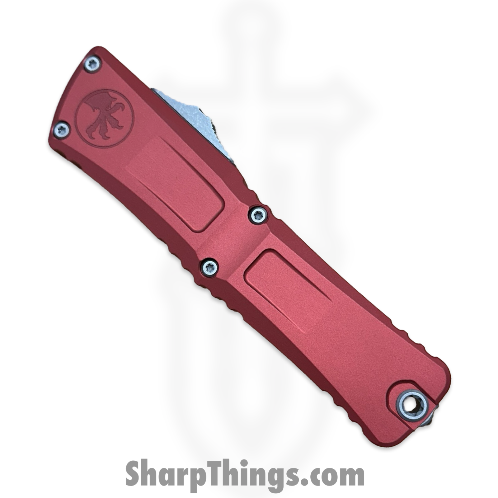 Microtech - 1143-11APRD - Combat Troodon Gen III - OTF Auto - M390MK Apocalyptic Drop Point P/S - 6061-T6 Aluminum - Red - Image 5