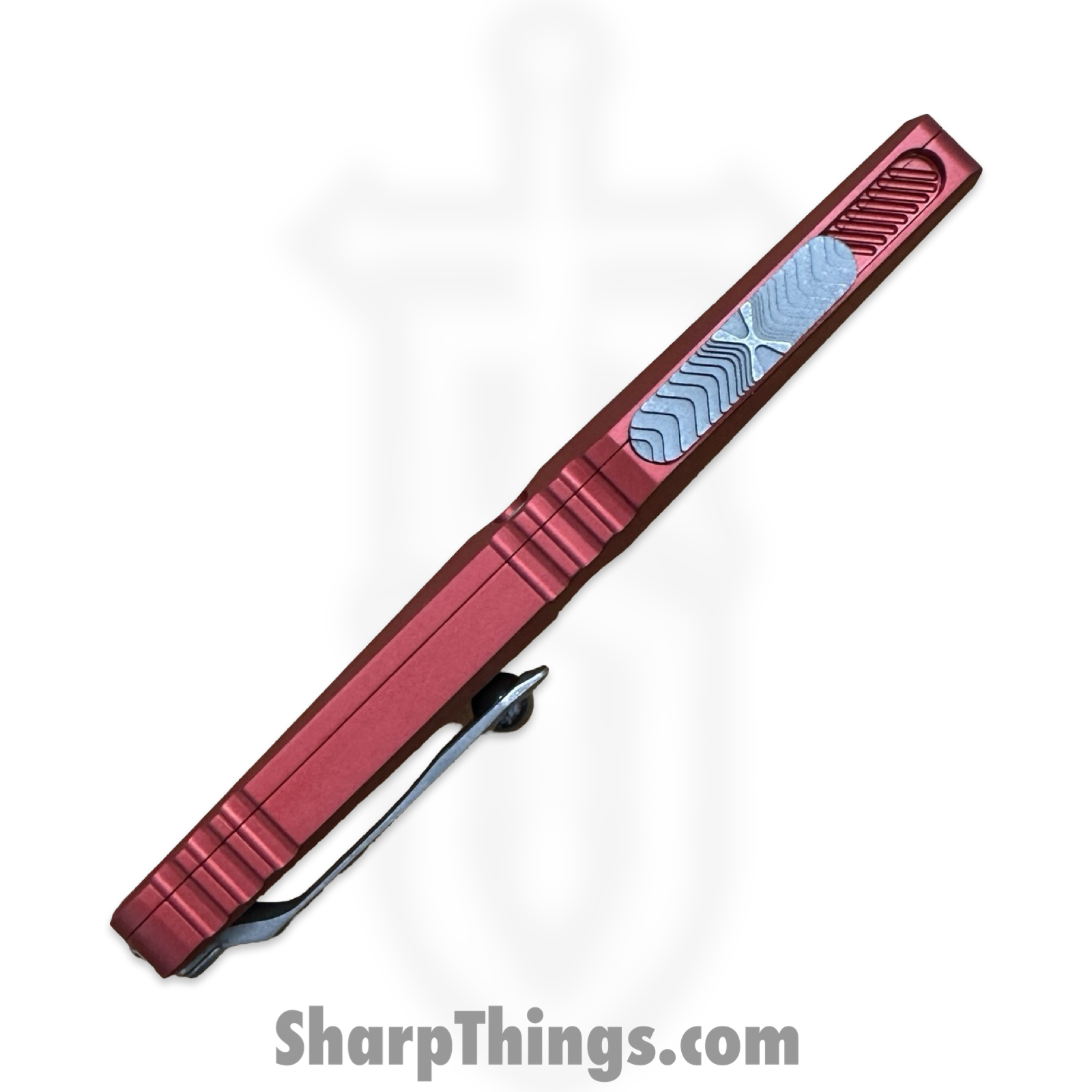 Microtech - 1143-11APRD - Combat Troodon Gen III - OTF Auto - M390MK Apocalyptic Drop Point P/S - 6061-T6 Aluminum - Red - Image 3