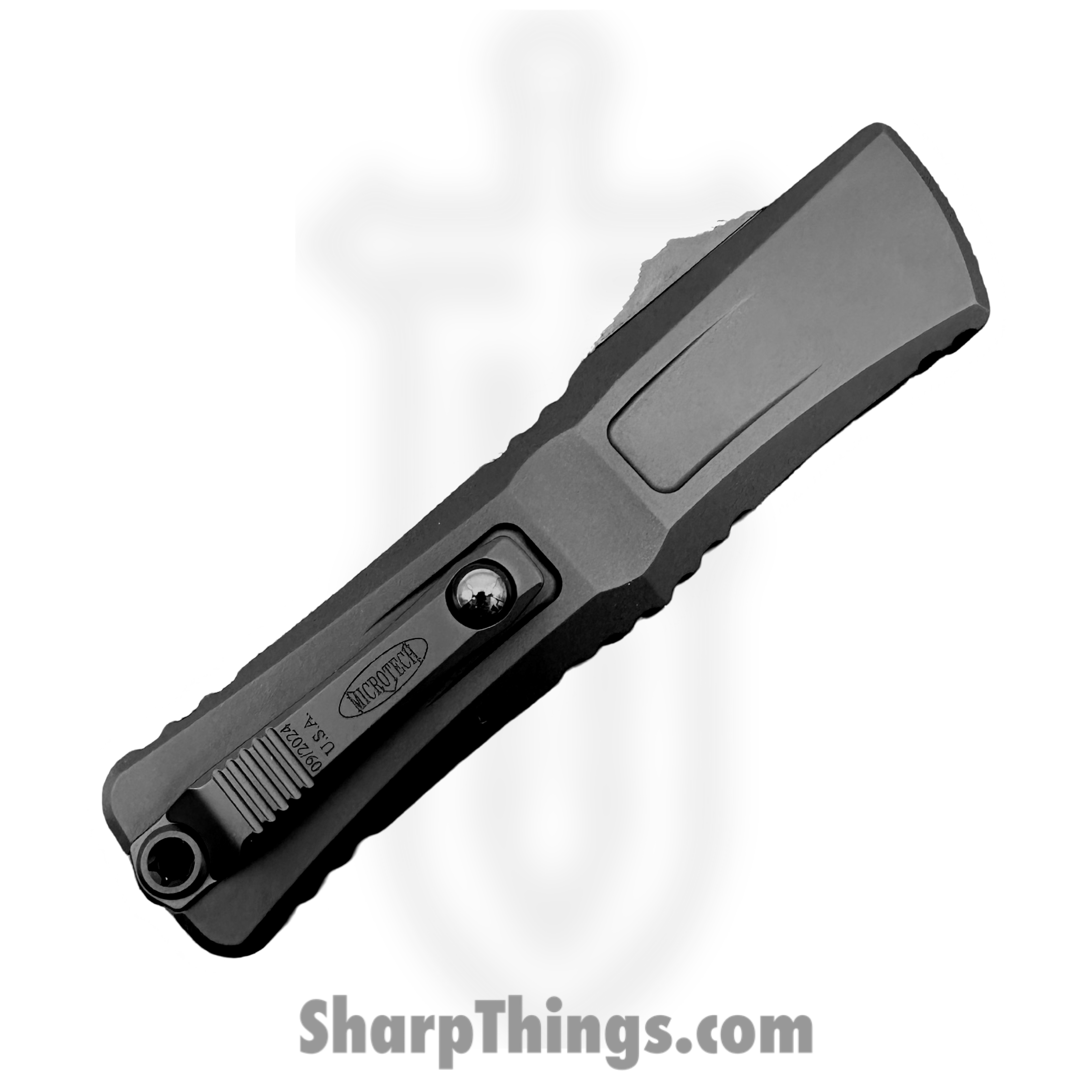 Microtech - 1144-1T - Combat Troodon Gen III - OTF Auto - M390MK Two Tone Tanto - 6061-T6 Aluminum - Black - Image 3