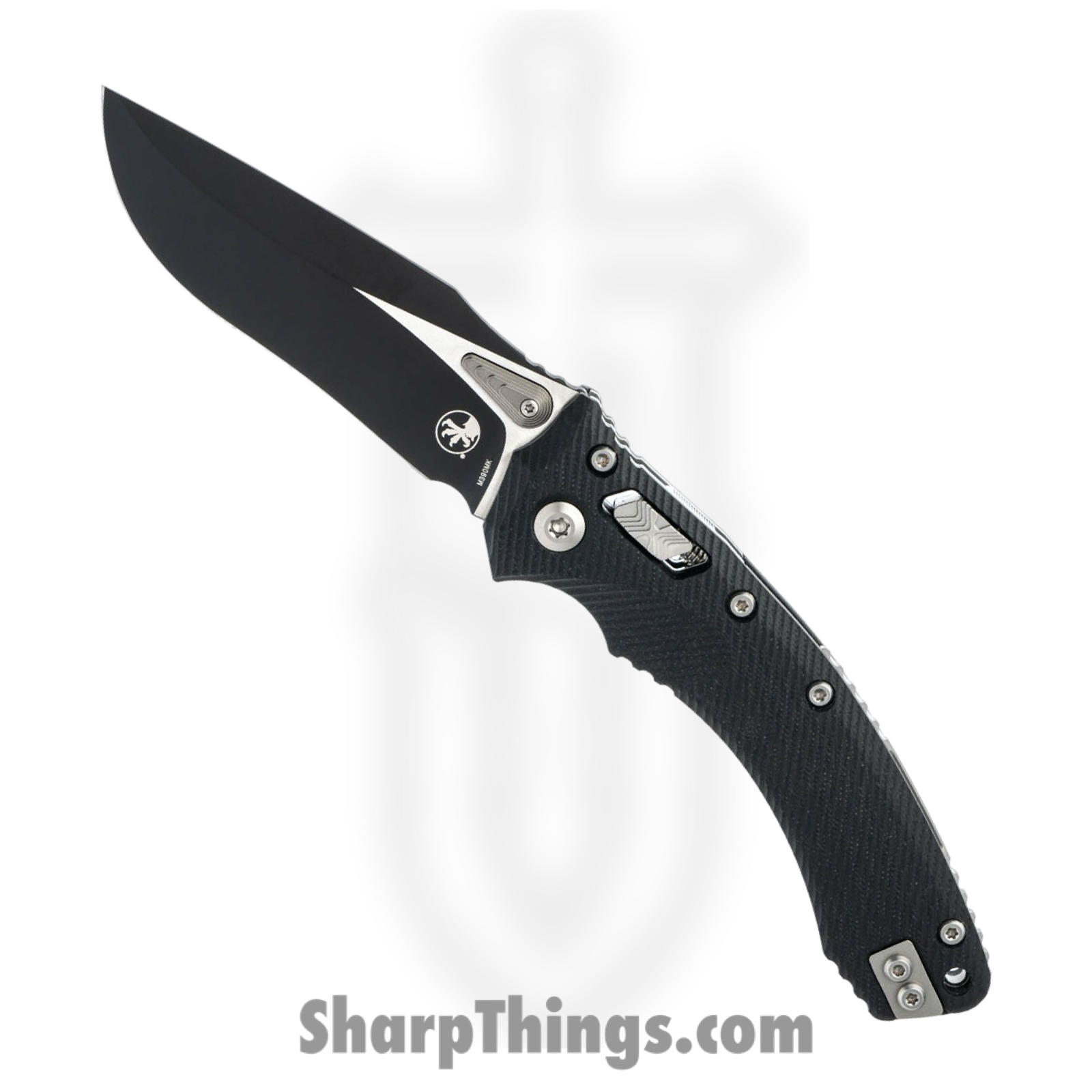 Microtech - 137RL-1FLGTBK - Amphibian - Folding Knife - M390MK Coated Drop Point - G10 - Black