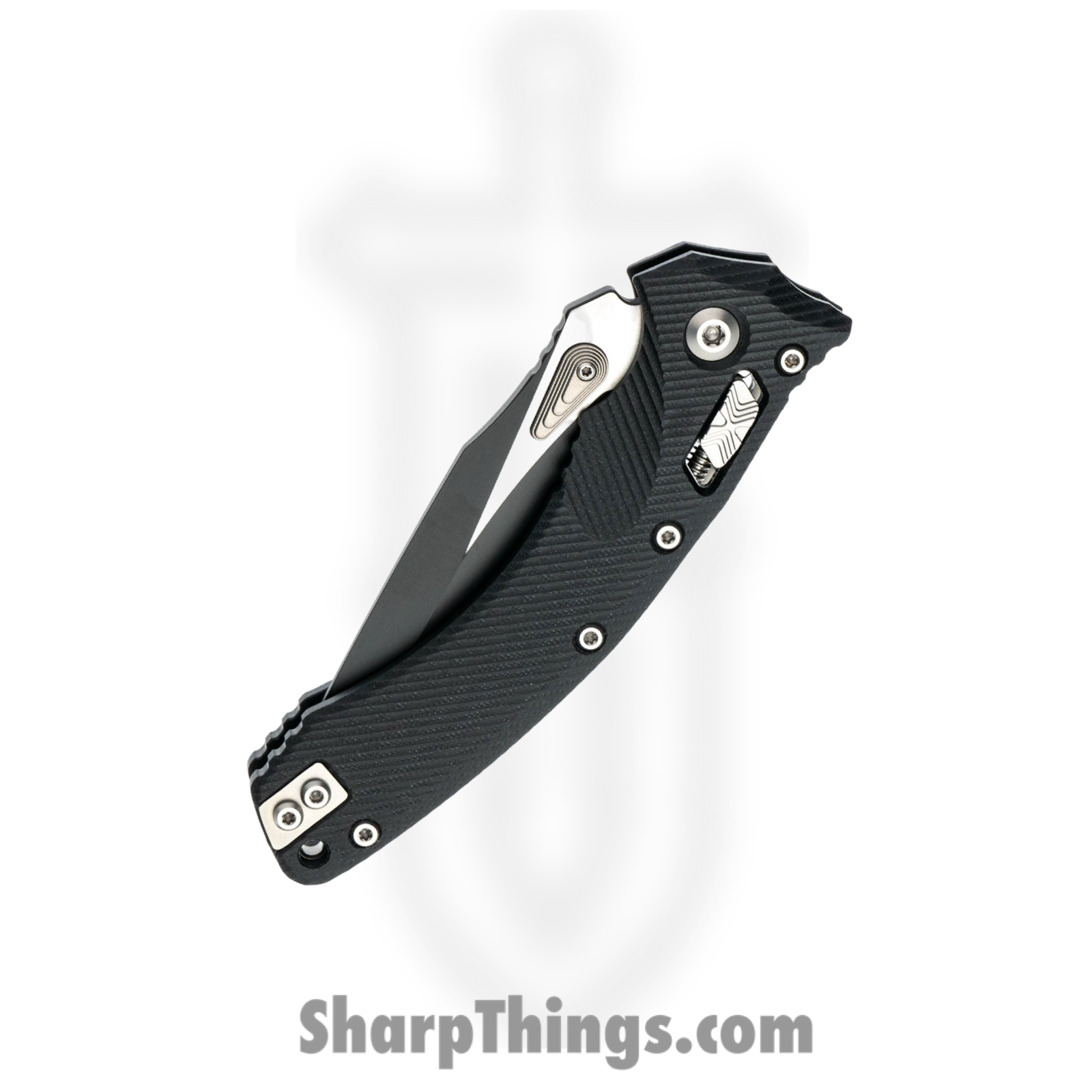 Microtech - 137RL-1FLGTBK - Amphibian - Folding Knife - M390MK Coated Drop Point - G10 - Black - Image 3