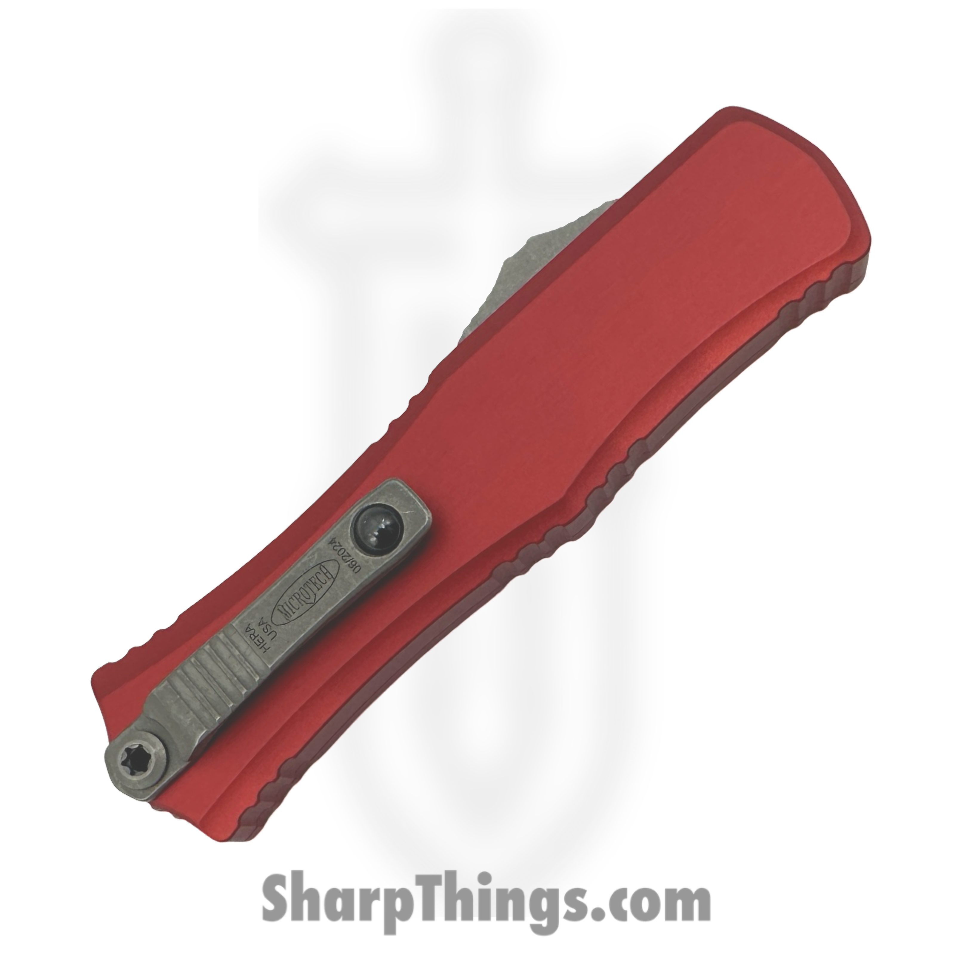 Microtech - 1702M-10APRD - Hera II Mini - OTF Auto - M390MK Apocalyptic Dagger - 6061-T6 Aluminum - Red - Image 4