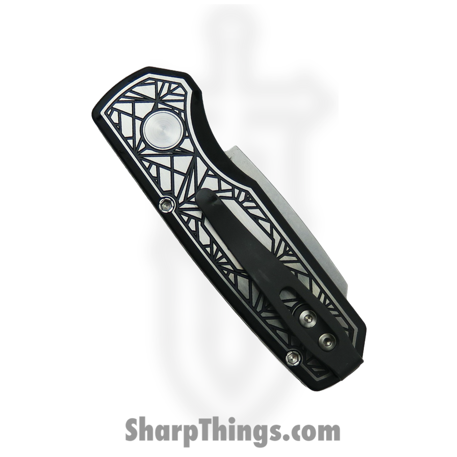 ProTech - 2024 Runt Custom 004 - Runt 5 "Since 1999" Custom - Automatic Knife - CPM MagnaCut Two Tone Reverse Tanto - 17-4 Steel - Black|Silver - Image 3