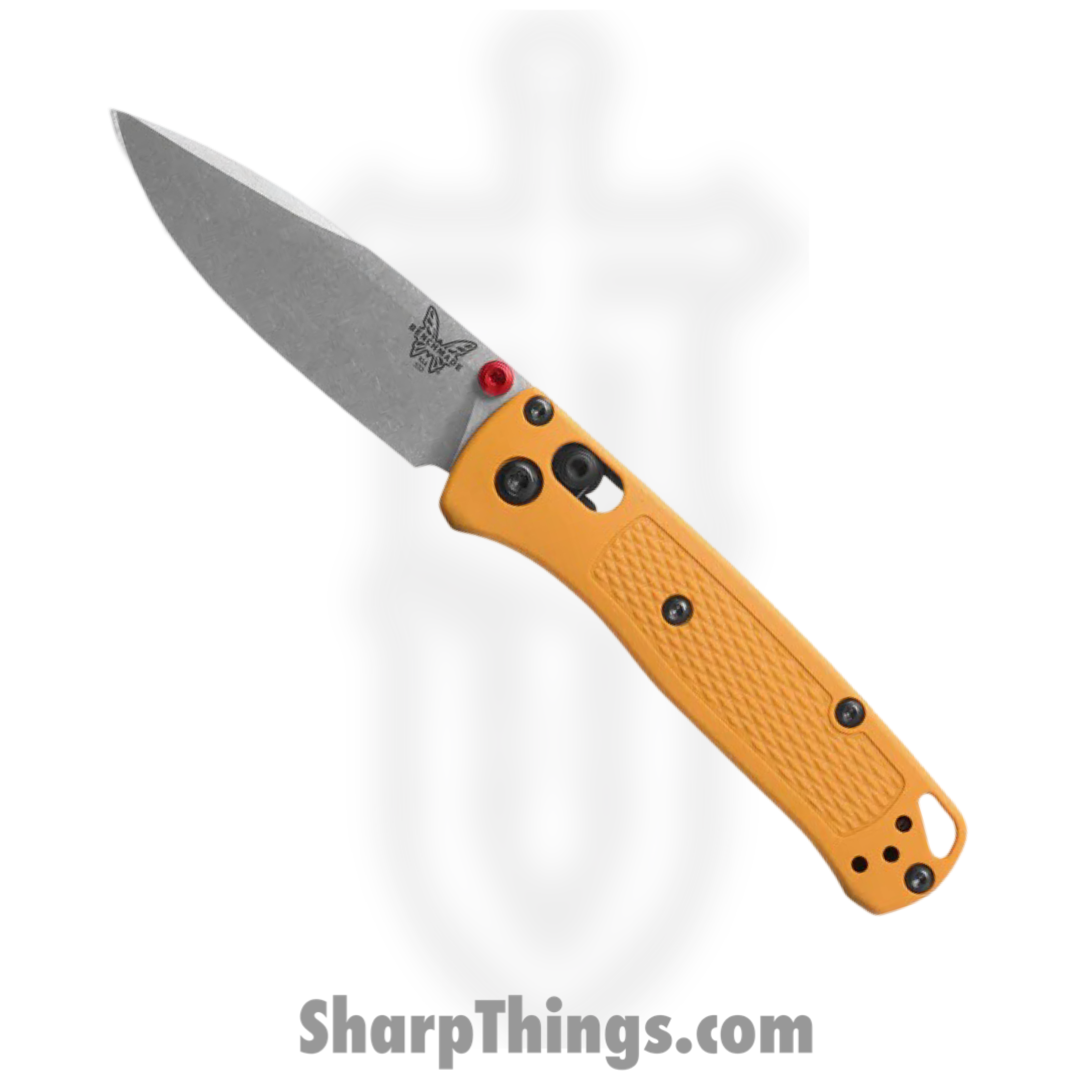 Benchmade - 533-08 - Mini Bugout - Folding Knife - CPM S30V Satin Drop Point - Grivory - Daybreak Yellow