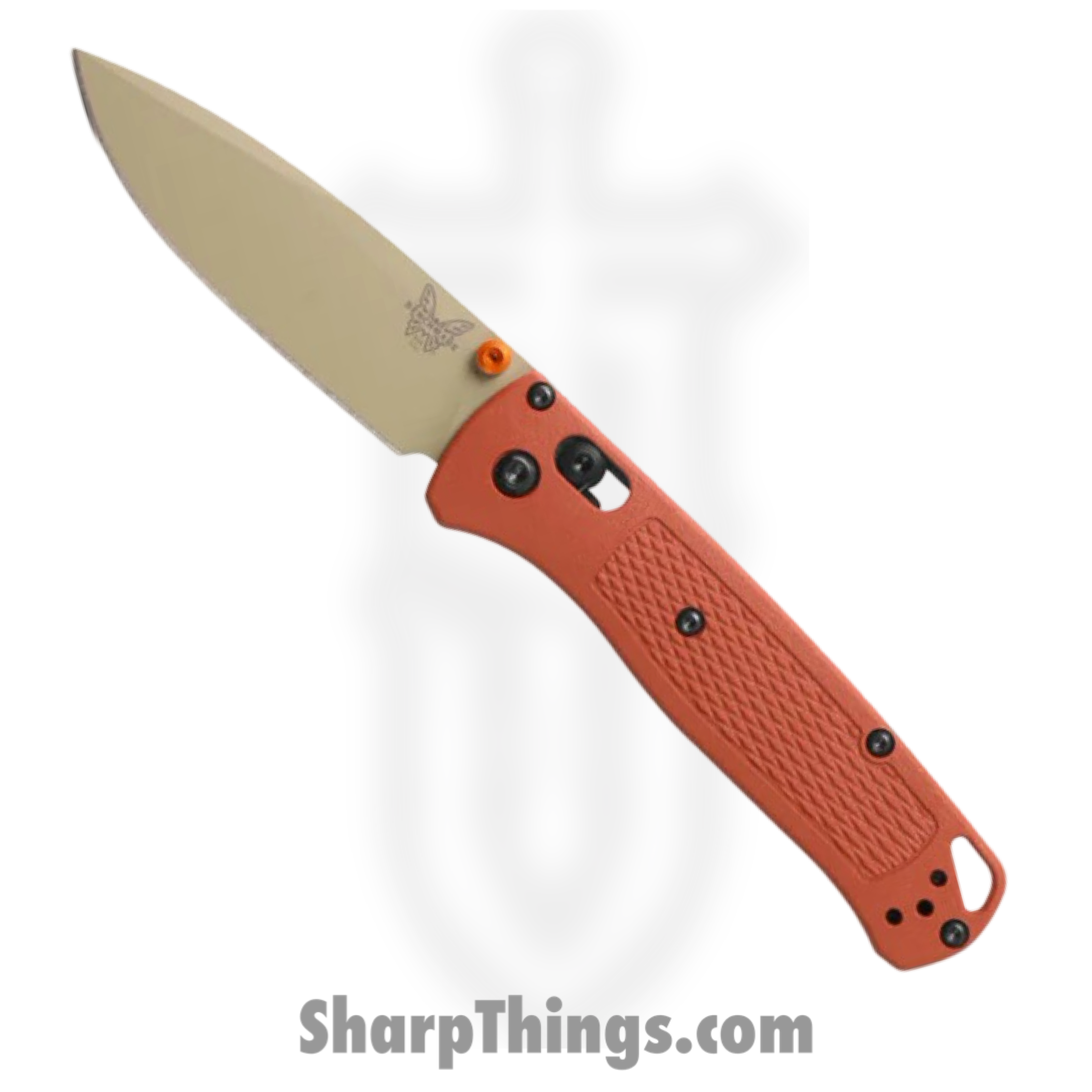 Benchmade - 535TN-10 - Bugout - Folding Knife - CPM S30V Coated Drop Point - Grivory - Rust Orange