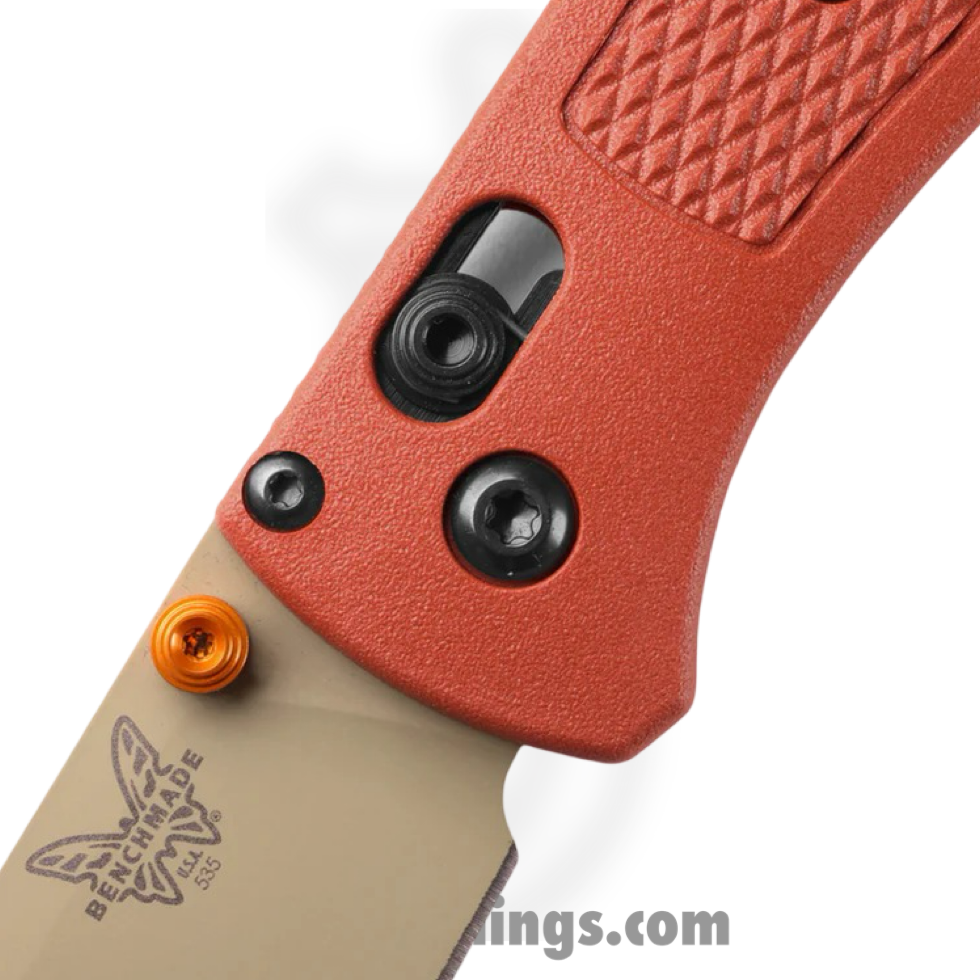 Benchmade - 535TN-10 - Bugout - Folding Knife - CPM S30V Coated Drop Point - Grivory - Rust Orange - Image 3