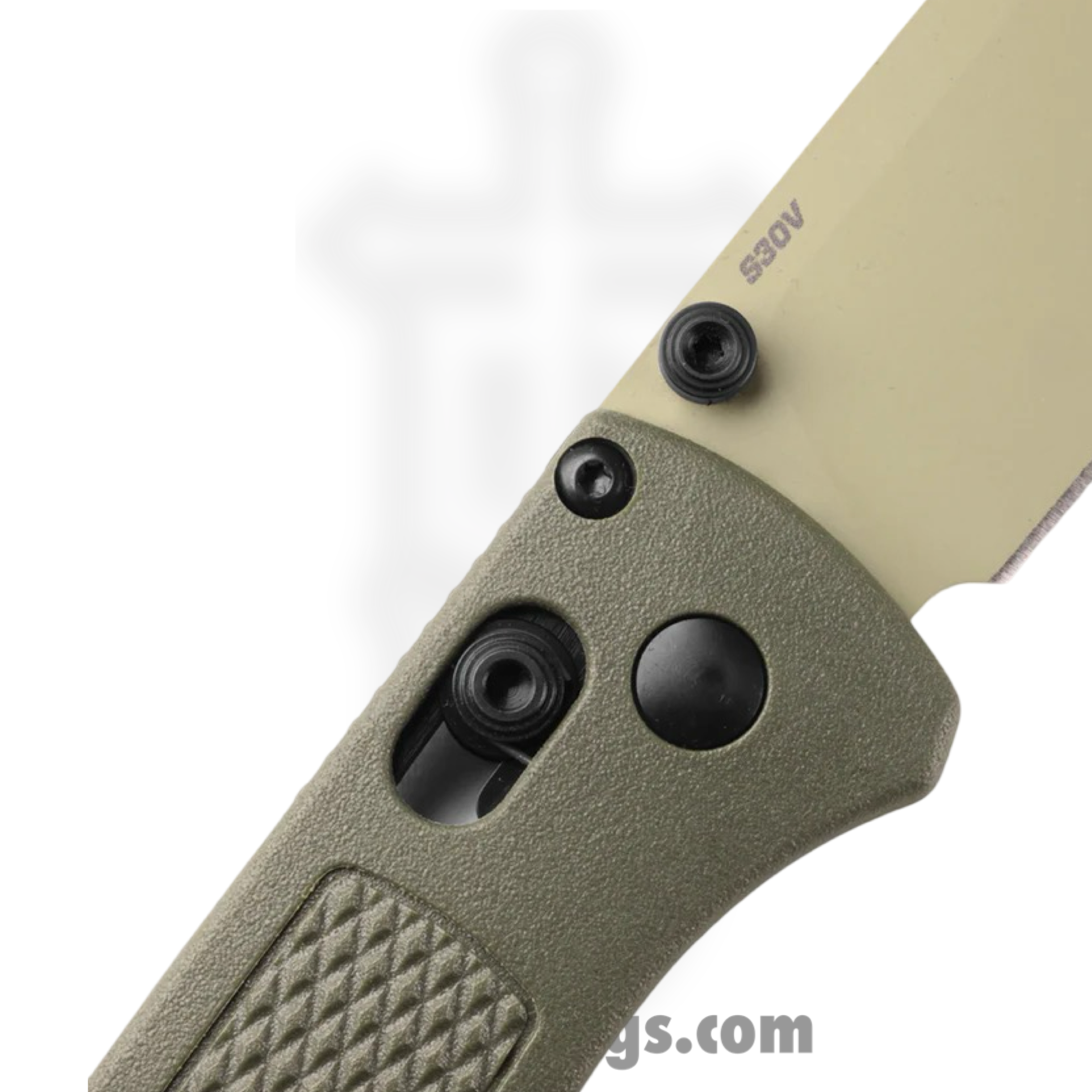 Benchmade - 535TN-11 - Bugout - Folding Knife - CPM S30V Coated Drop Point - Grivory - Dark Olive - Image 4