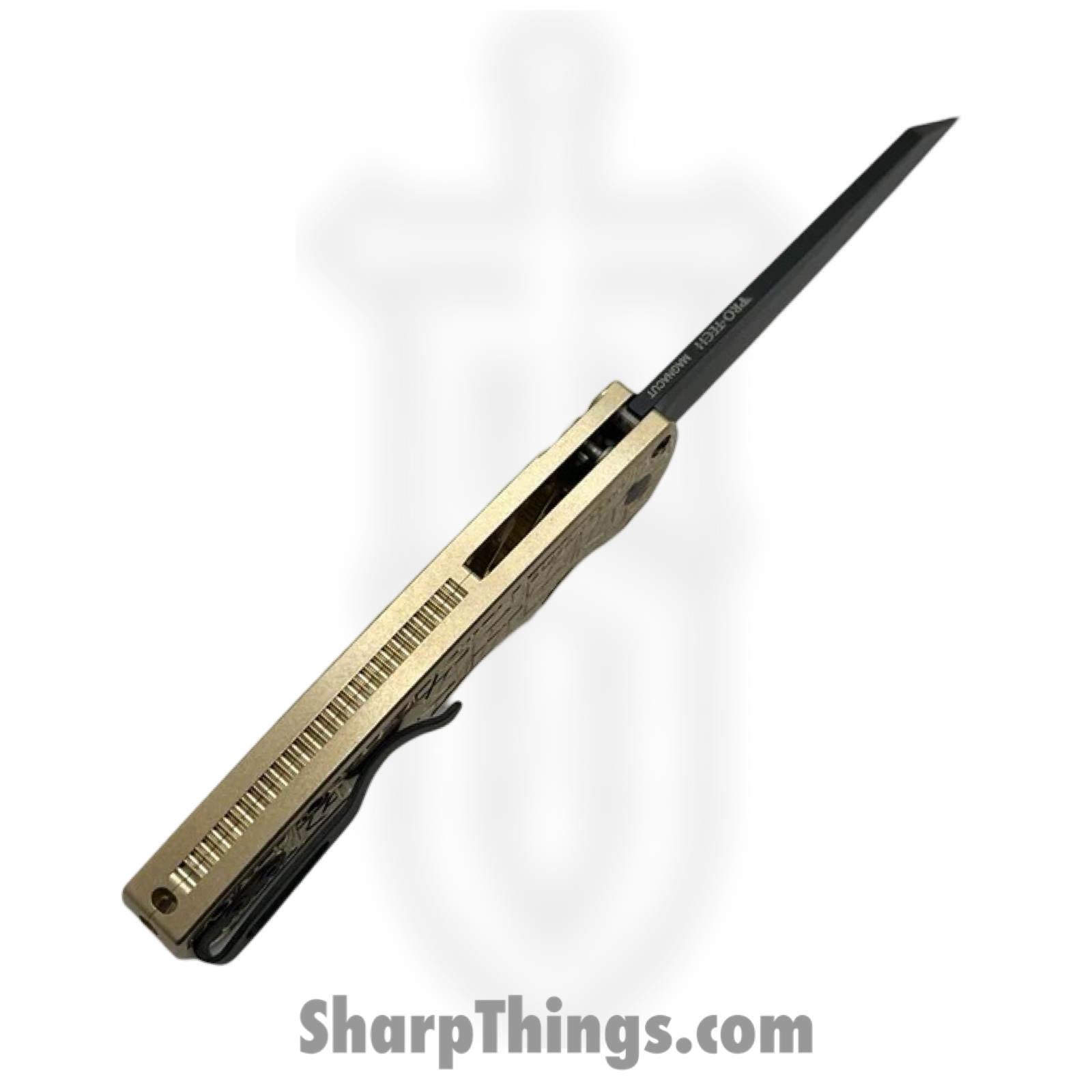 ProTech - 5413-NEXUS - Malibu "Since 1999" - Folding Knife - CPM MagnaCut Coated Reverse Tanto - AlBronze - Bronze - Image 5