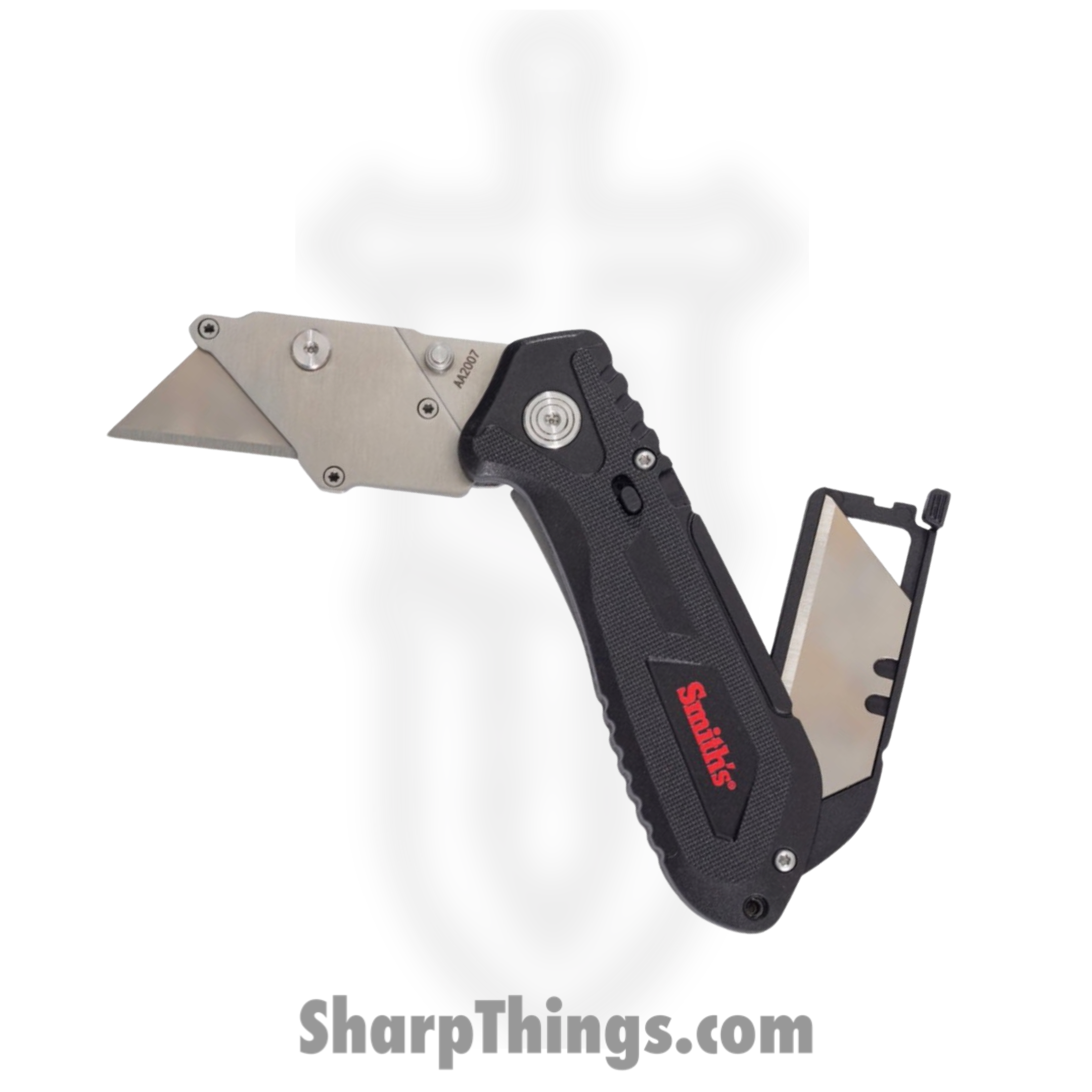 Smith's Sharpeners - AC51244 - Edge Work-Site Razor Knife - Folding Knife - Stainless - GRN - Black - Image 3
