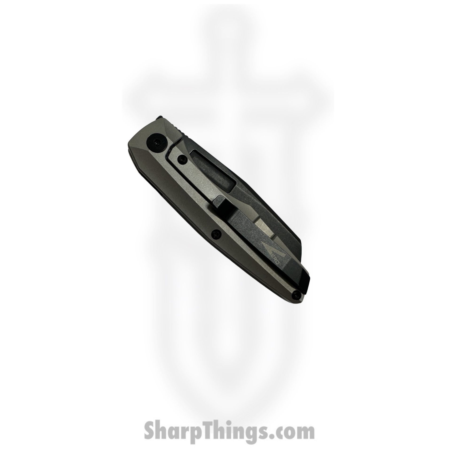 Vero Engineering - V-VAMFL-BS$-FK-0227-S - Axon Mini Frame Lock - Folding Knife - Blackwash M390 Sheepsfoot - Titanium - Stonewash - Image 19
