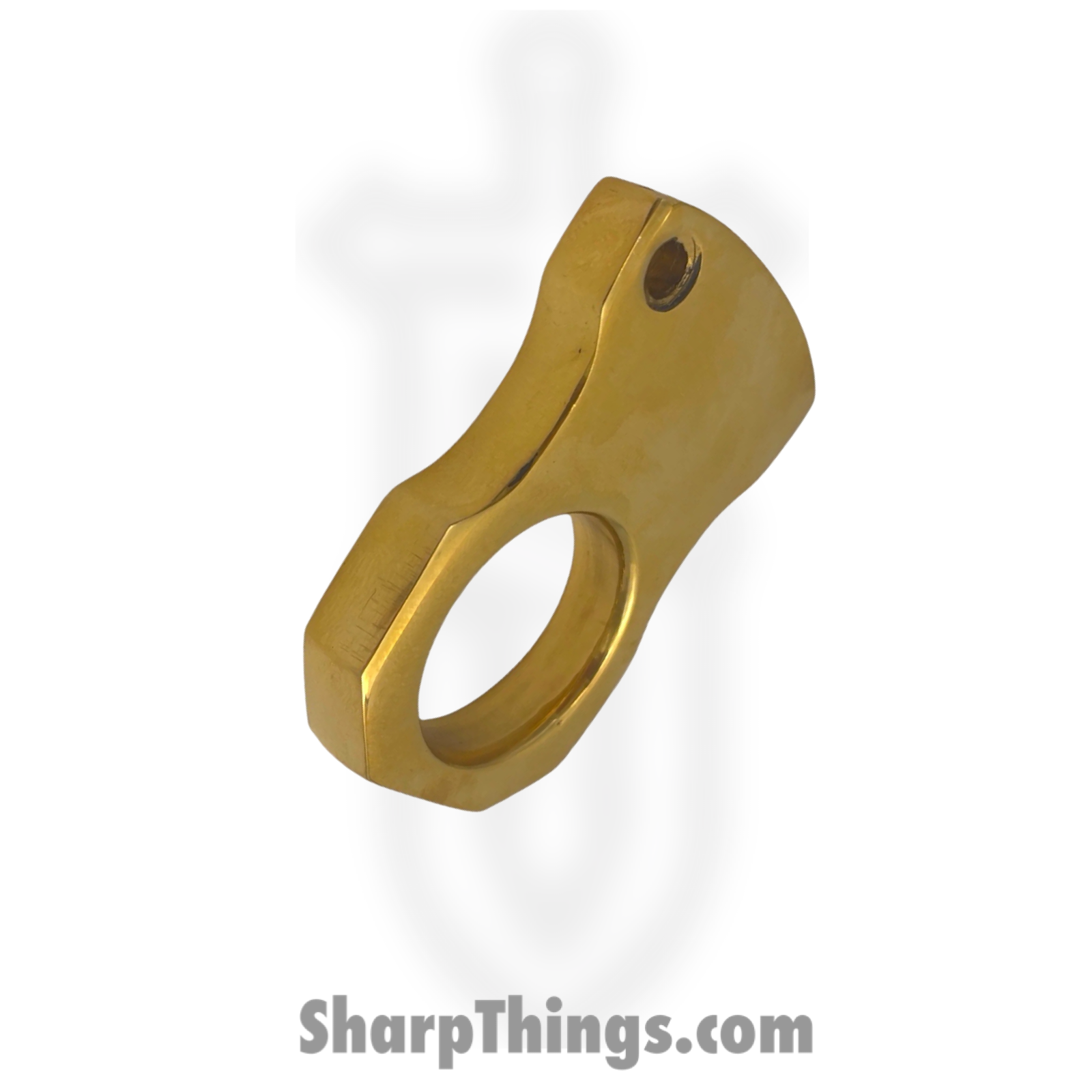 PTC - BR-120-SFK - One Finger Key Ring - Brass - Gold - Image 2