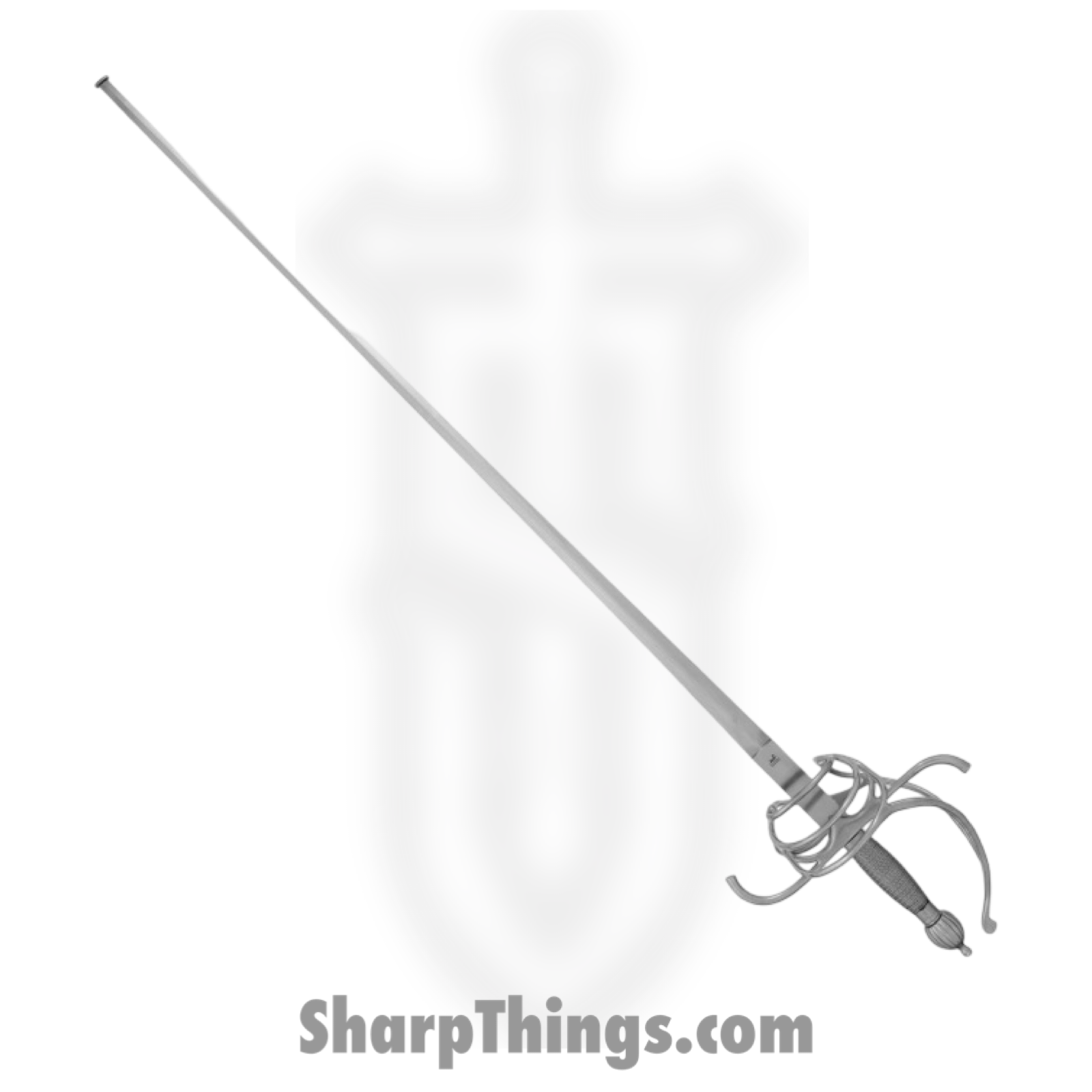 Rite Edge - CN926851 - Rapier - Polished Stainless Steel - Wire Wrapped - Black