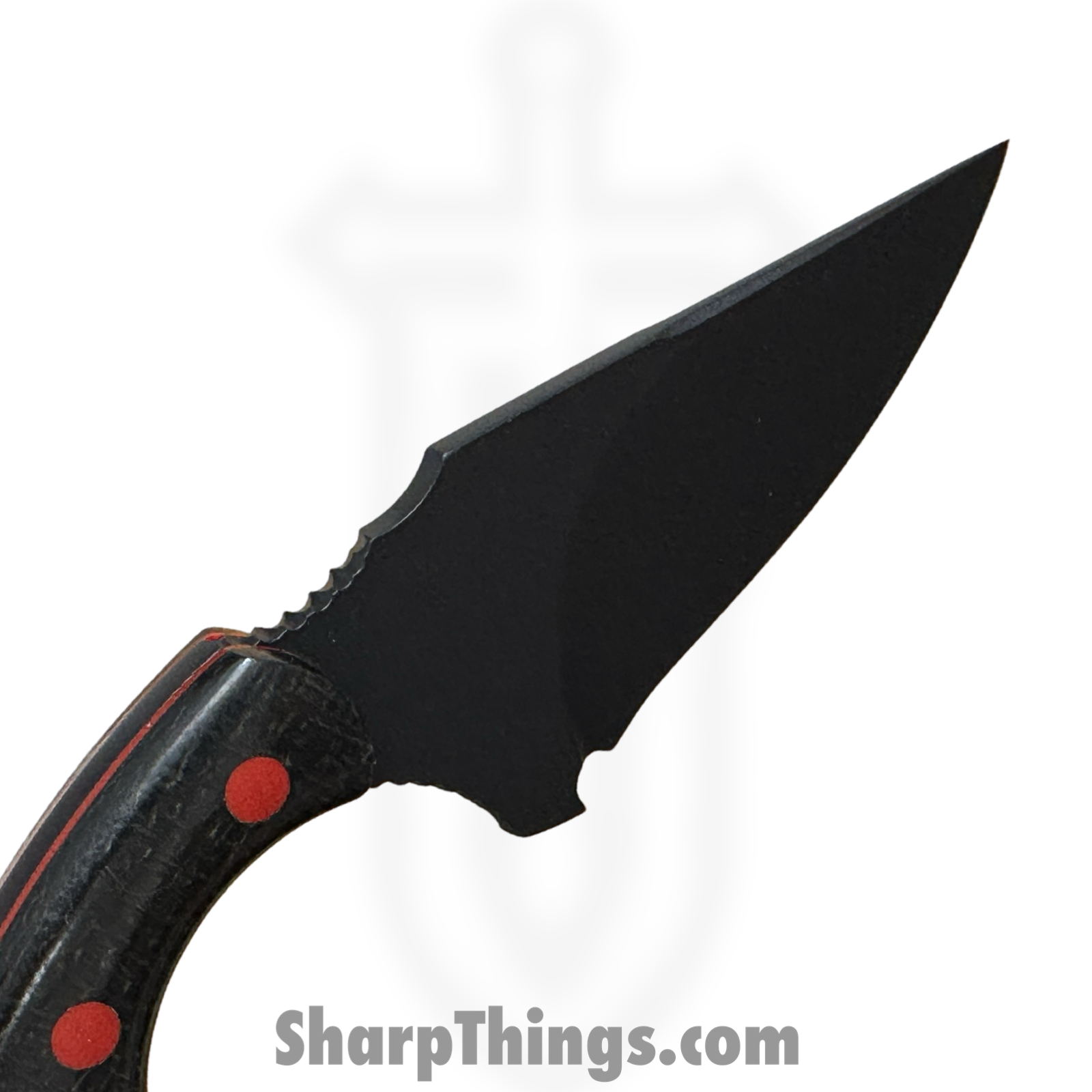 Cave Blades - CB-BKWDW-BKRD - Cave Bit - Fixed Blade Knife - CPM 154 Blasted Karambit - Carbon Fiber - Black Widow - Image 10