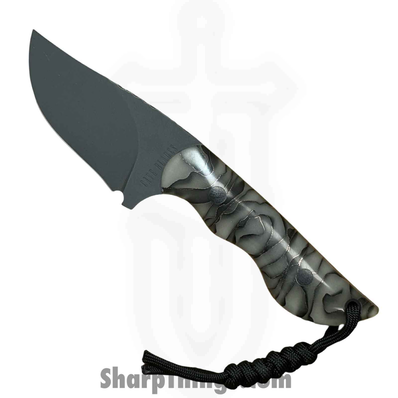 Cave Blades - CB-SAM-GLOW - Samaritan - Fixed Blade Knife - CPM 154 Coated Drop Point - Glow Carbon Fiber - Glow Rose