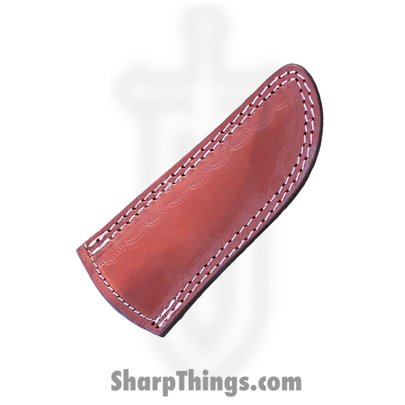 Damascus - DM1072 - The Wedge - Fixed Blade Knife - Damascus Drop Point - Buffalo Horn Wood - Black Brown - Image 3