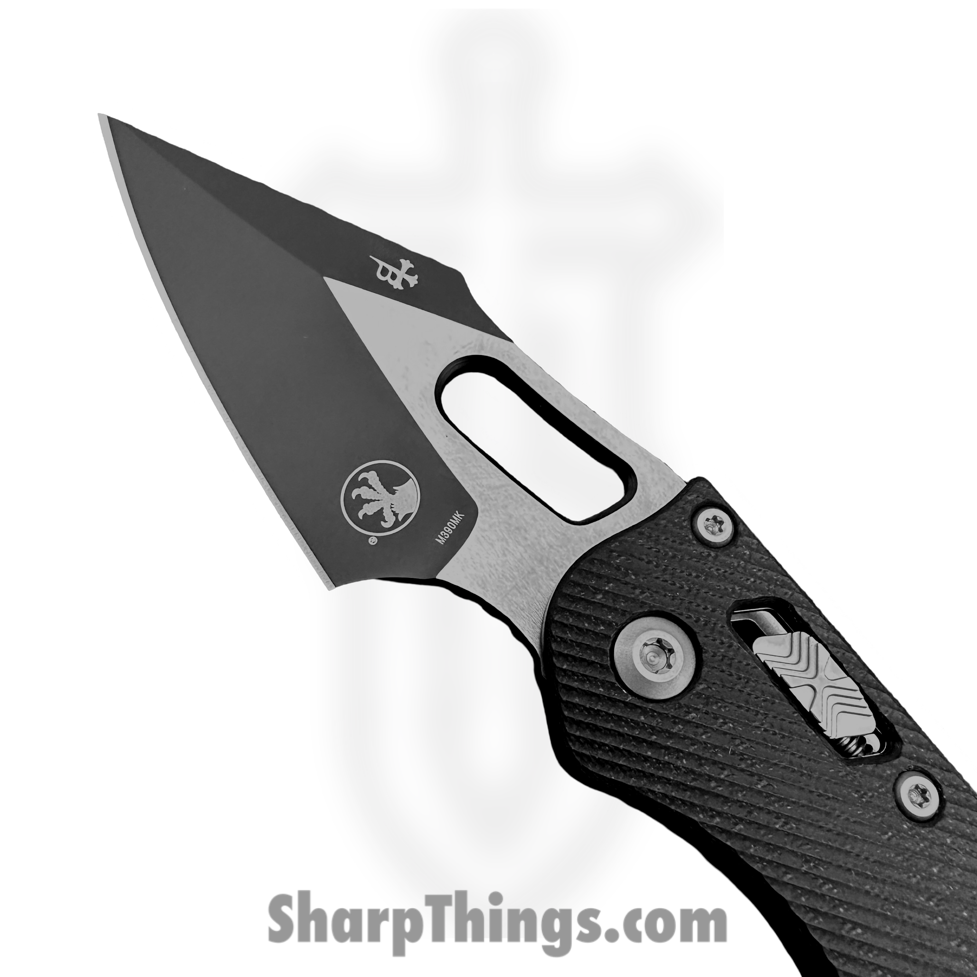 Microtech - 169RL-1FLGTBK - Stitch RAM-LOK - Folding Knife - M390MK Black Two ToneSpear Point - Fluted G10 - Black - Image 5